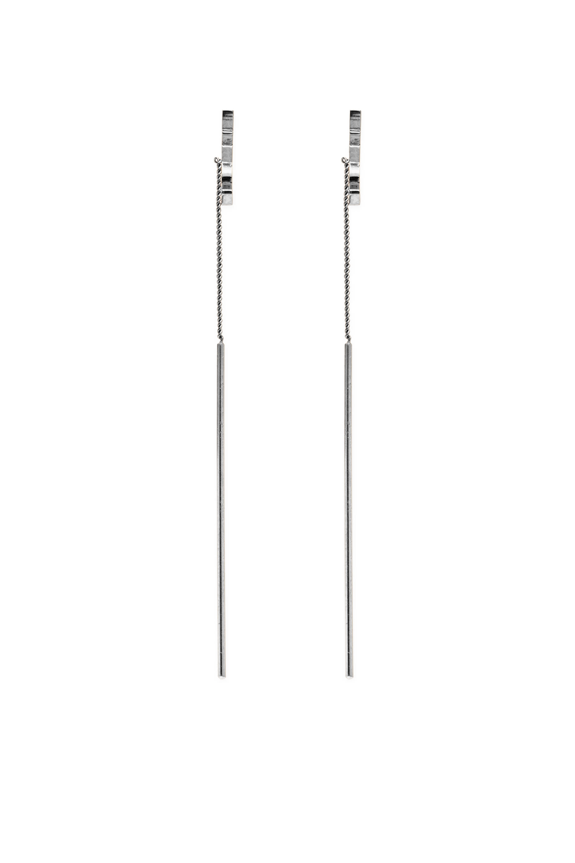Cassandre Threader Earrings in Metal, Brass