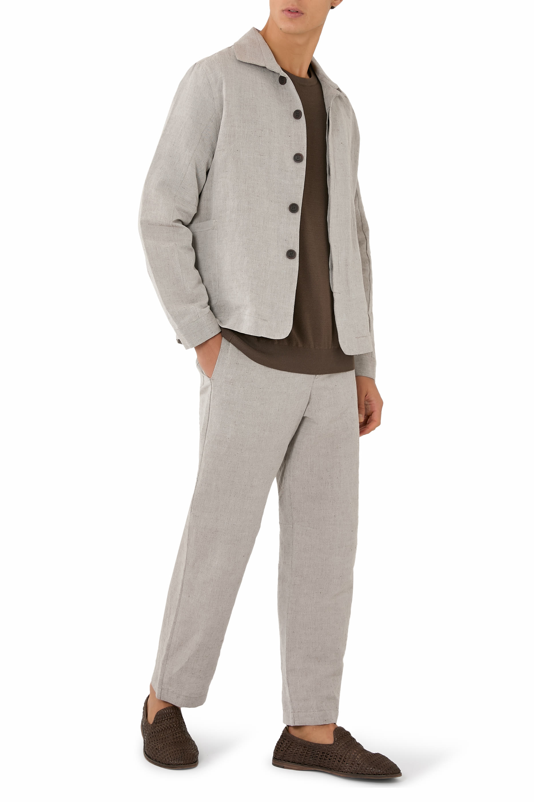 Relaxed Linen Jacket