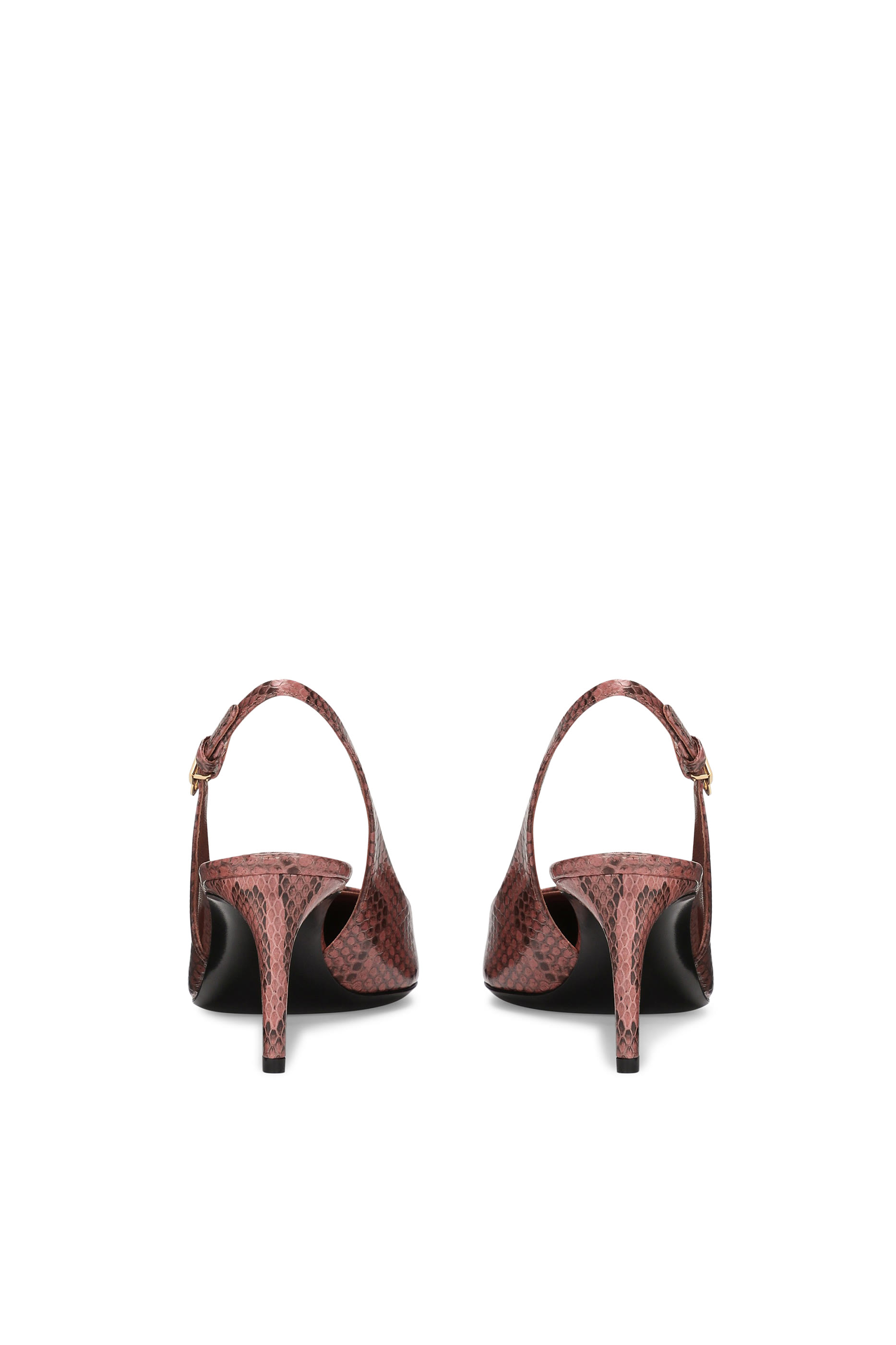 Python Skin 60 Slingback Pumps