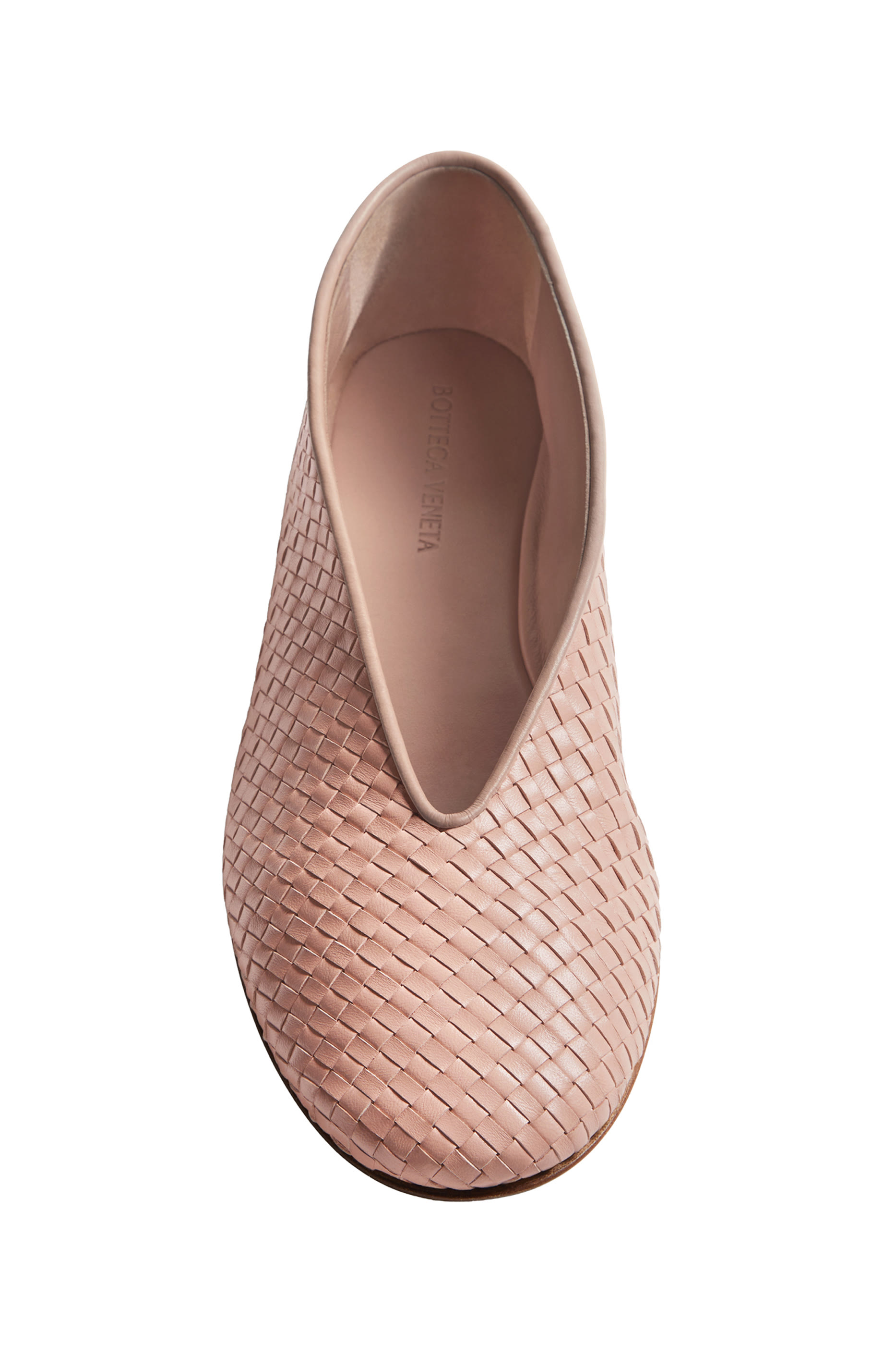 Rosa Intrecciato Ballerina Flats