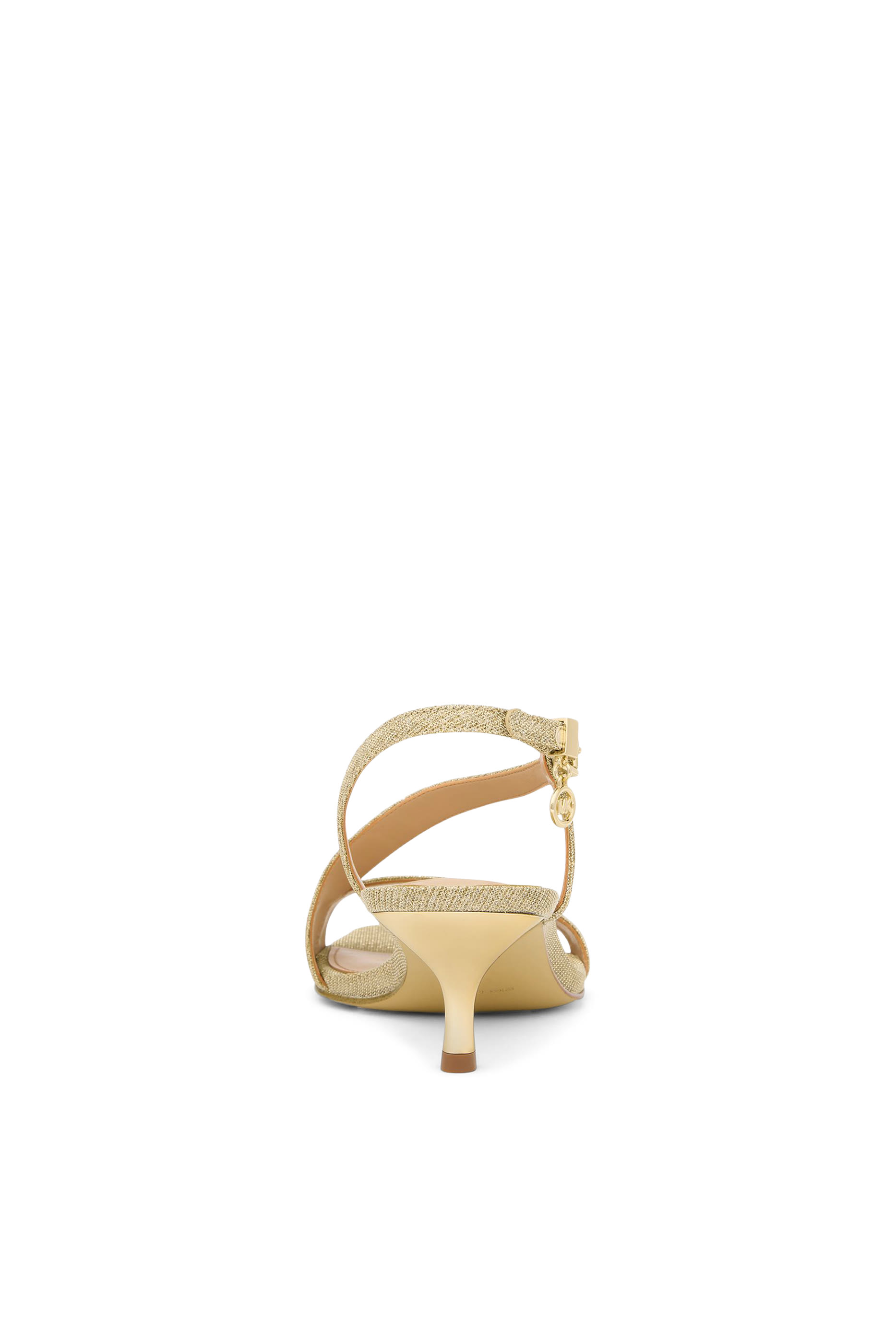 Jaida Glitter Chain Mesh Kitten Heel Sandals 50