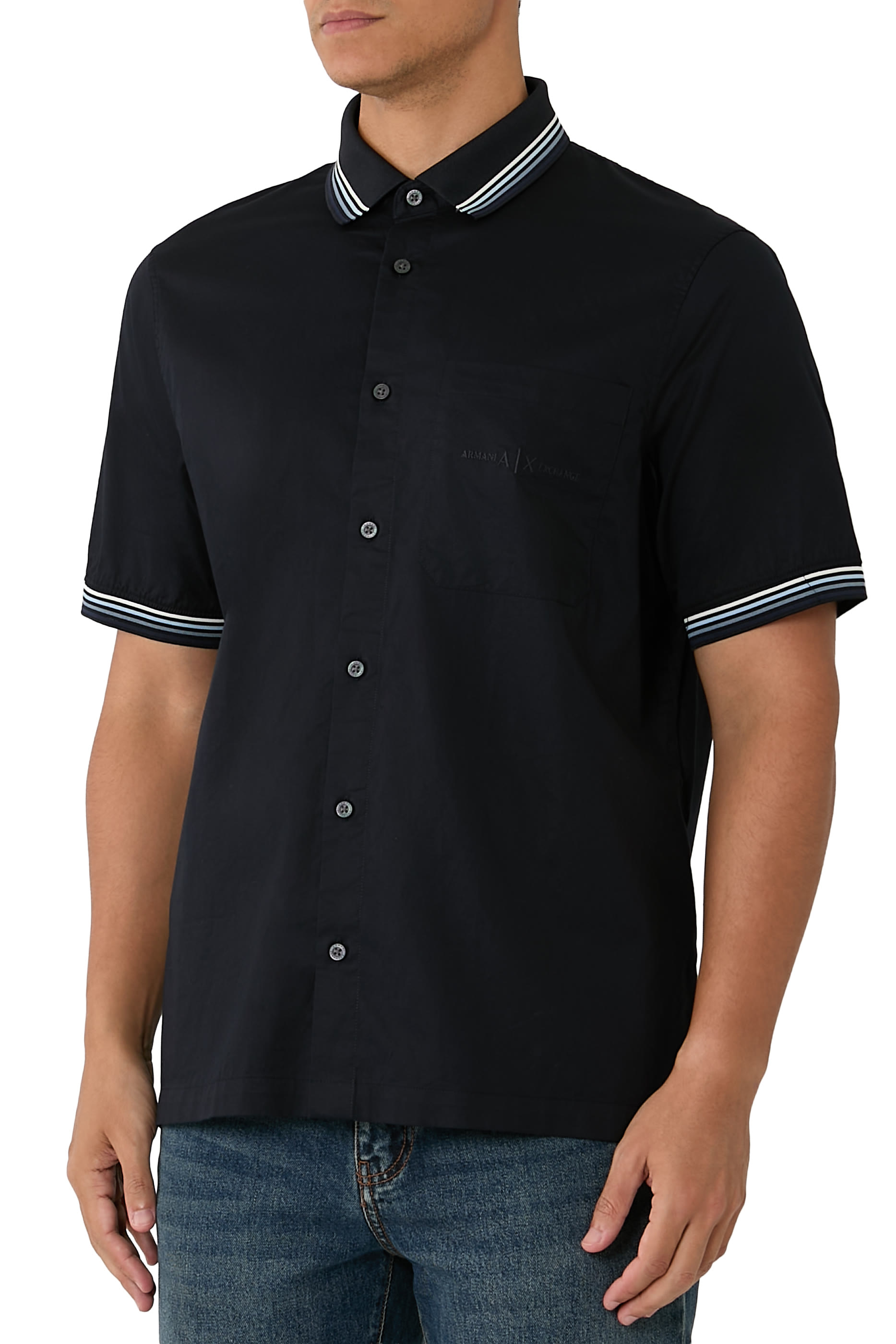 Logo Delicate Texture Casual Shirt