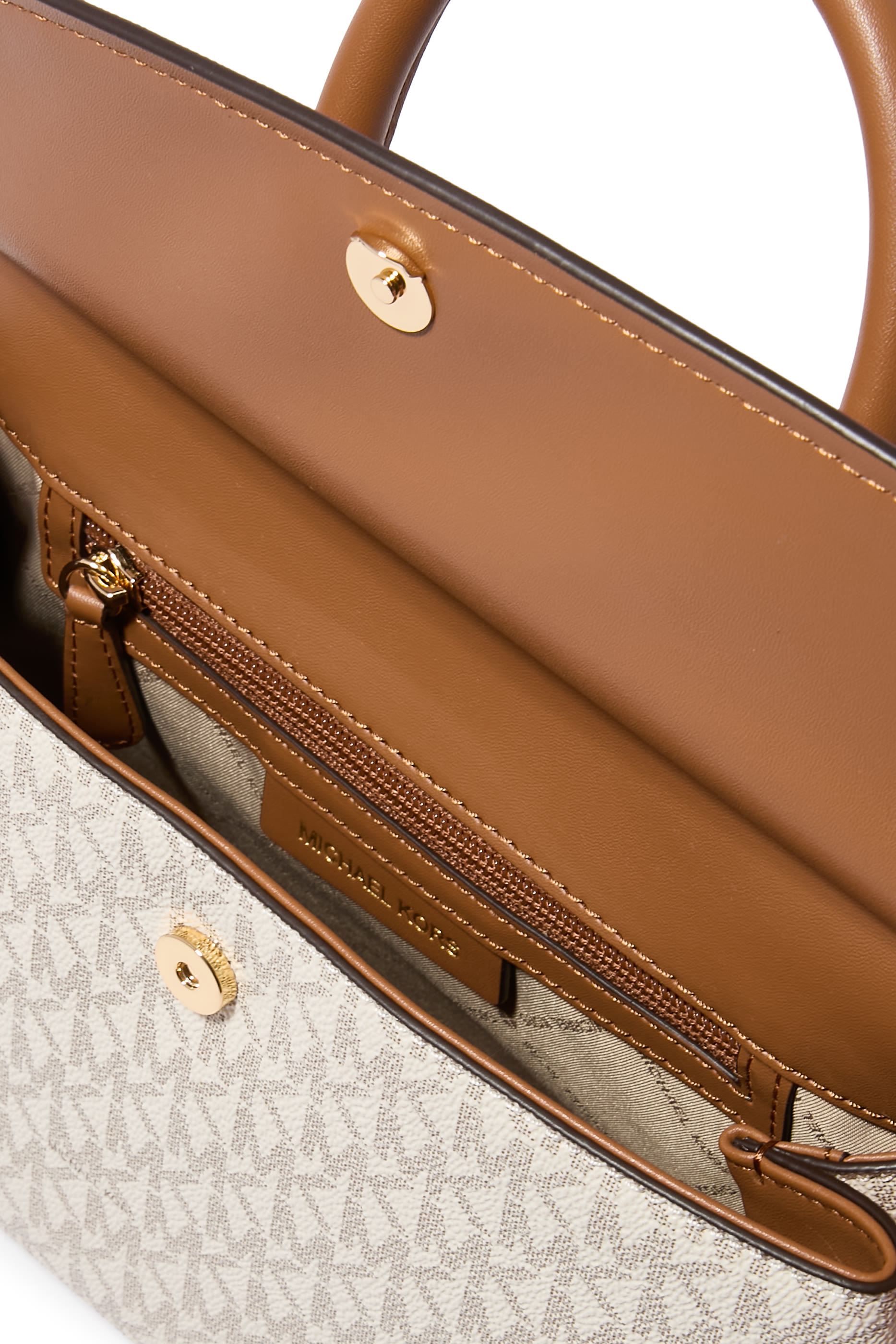 Small Satchel in Logo Canvas