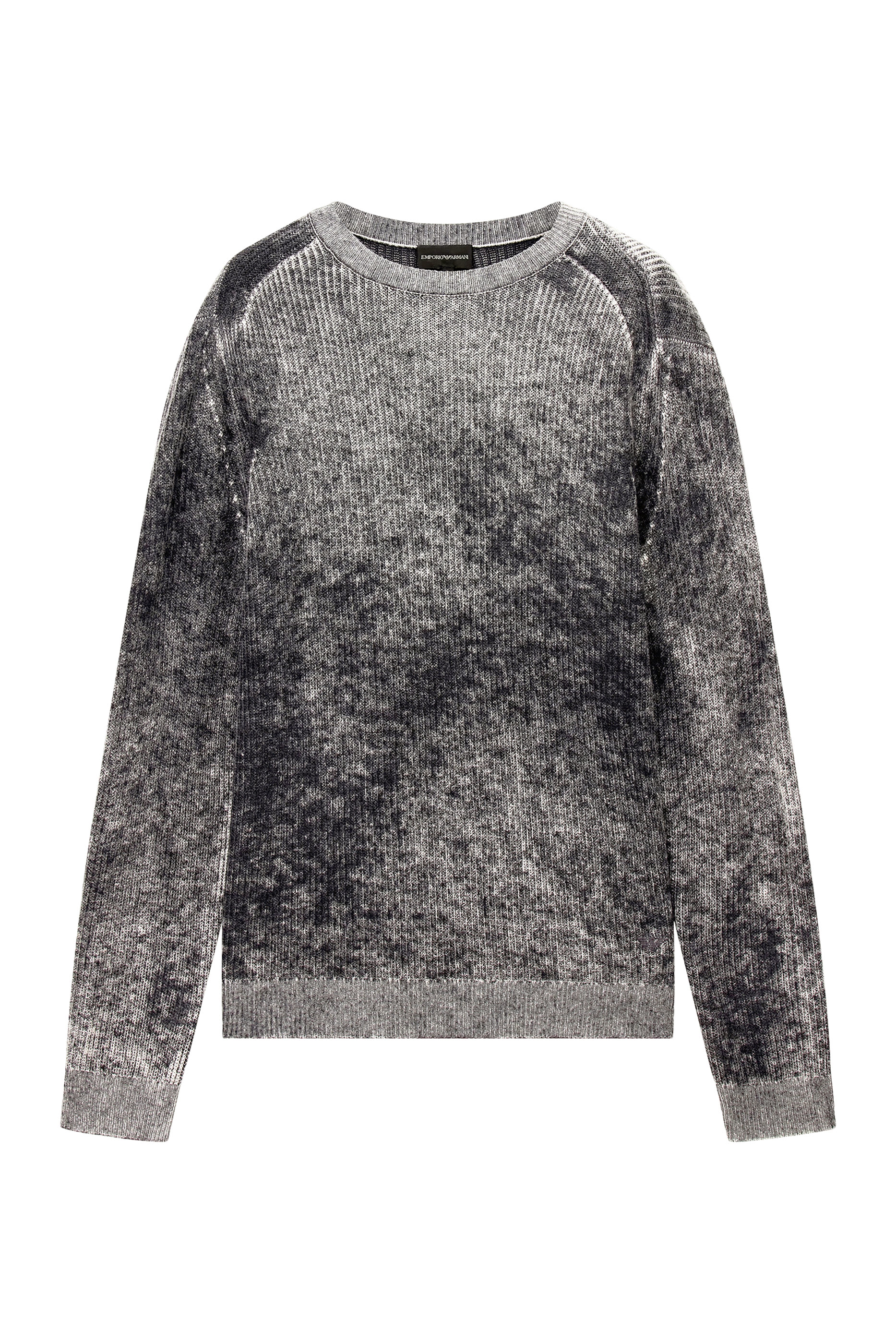 Mélange Print Ribbed Sweater