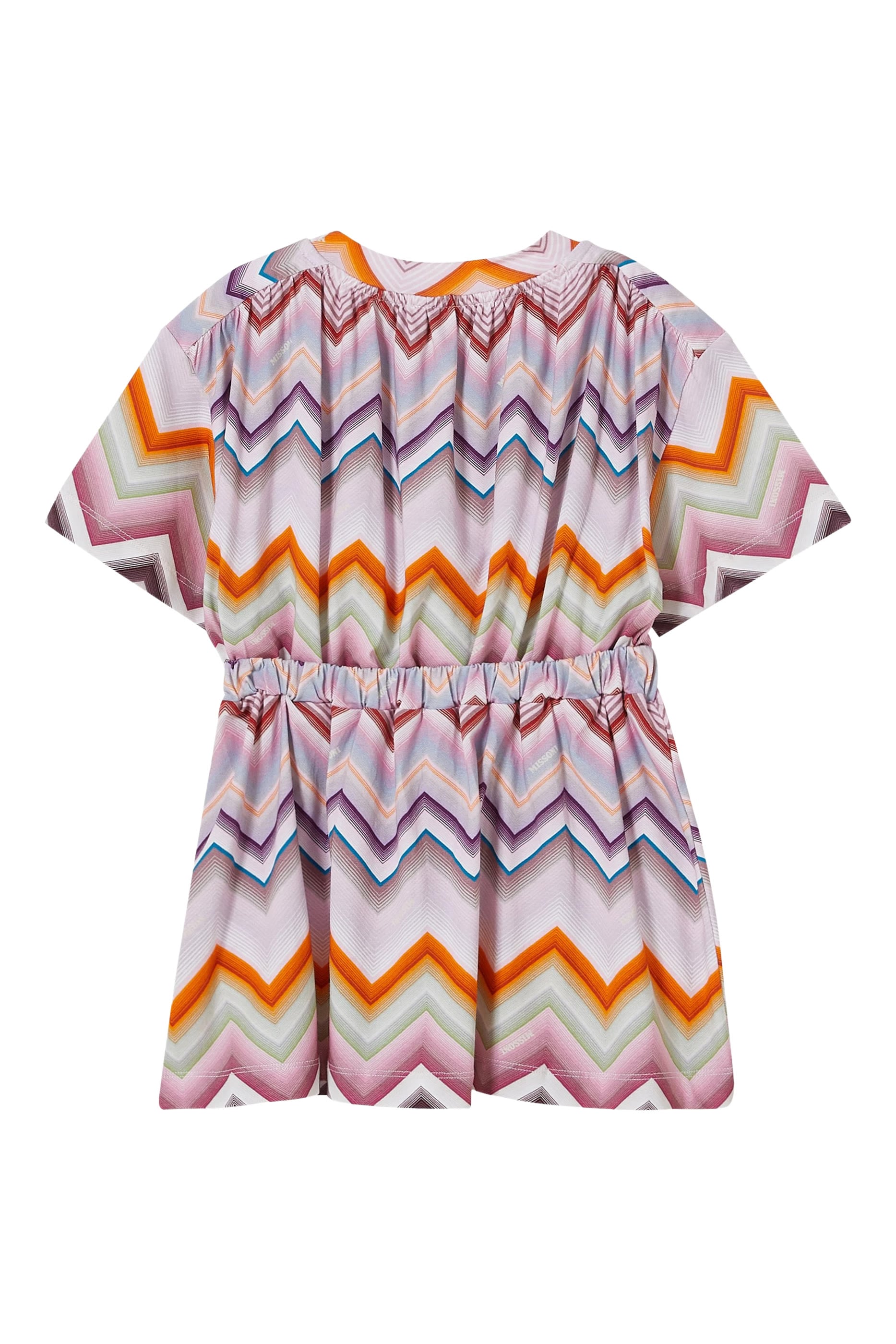Kids  Zig Zag Jersey Short-Sleeve Midi Dress