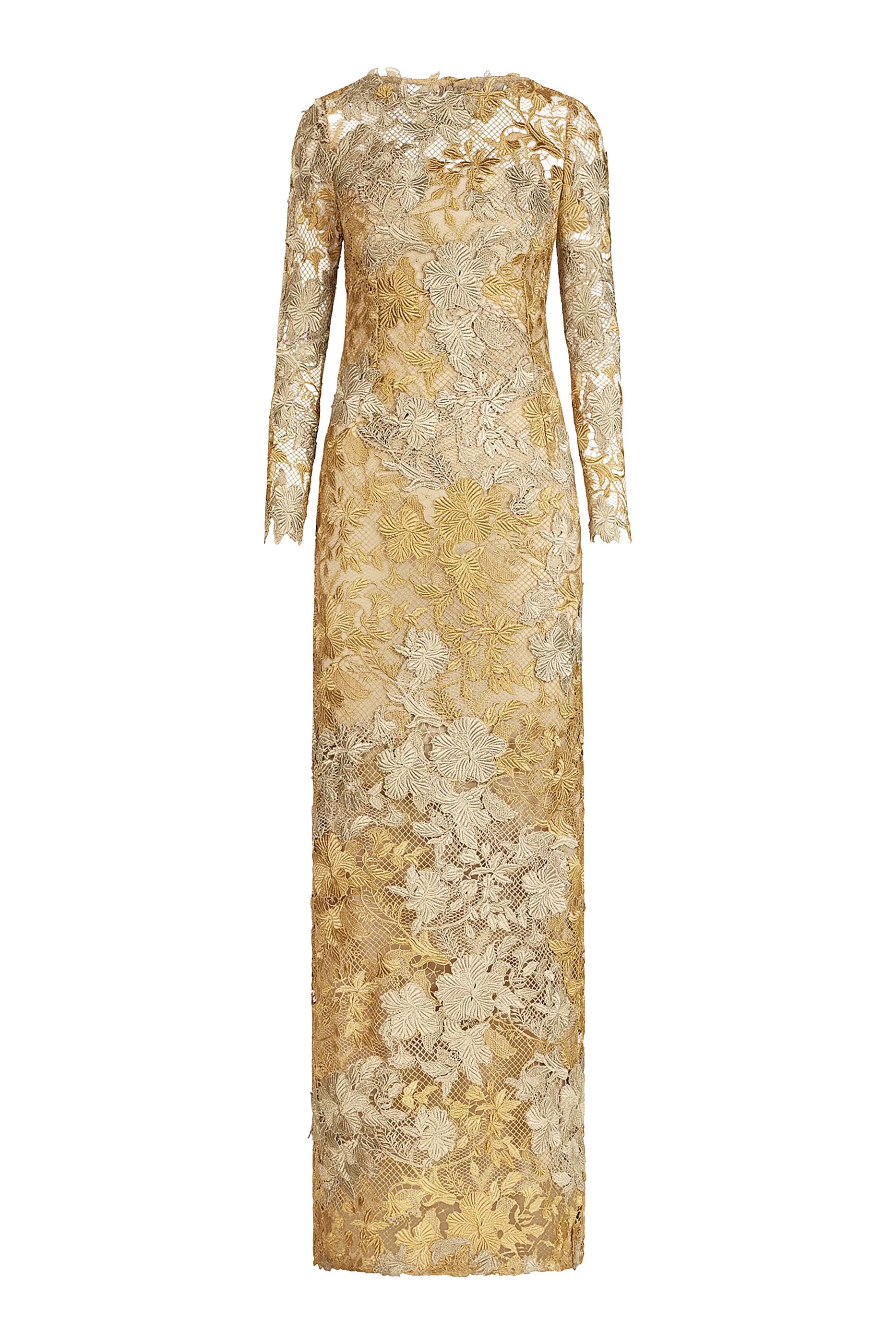 Hibiscus Guipure Gown