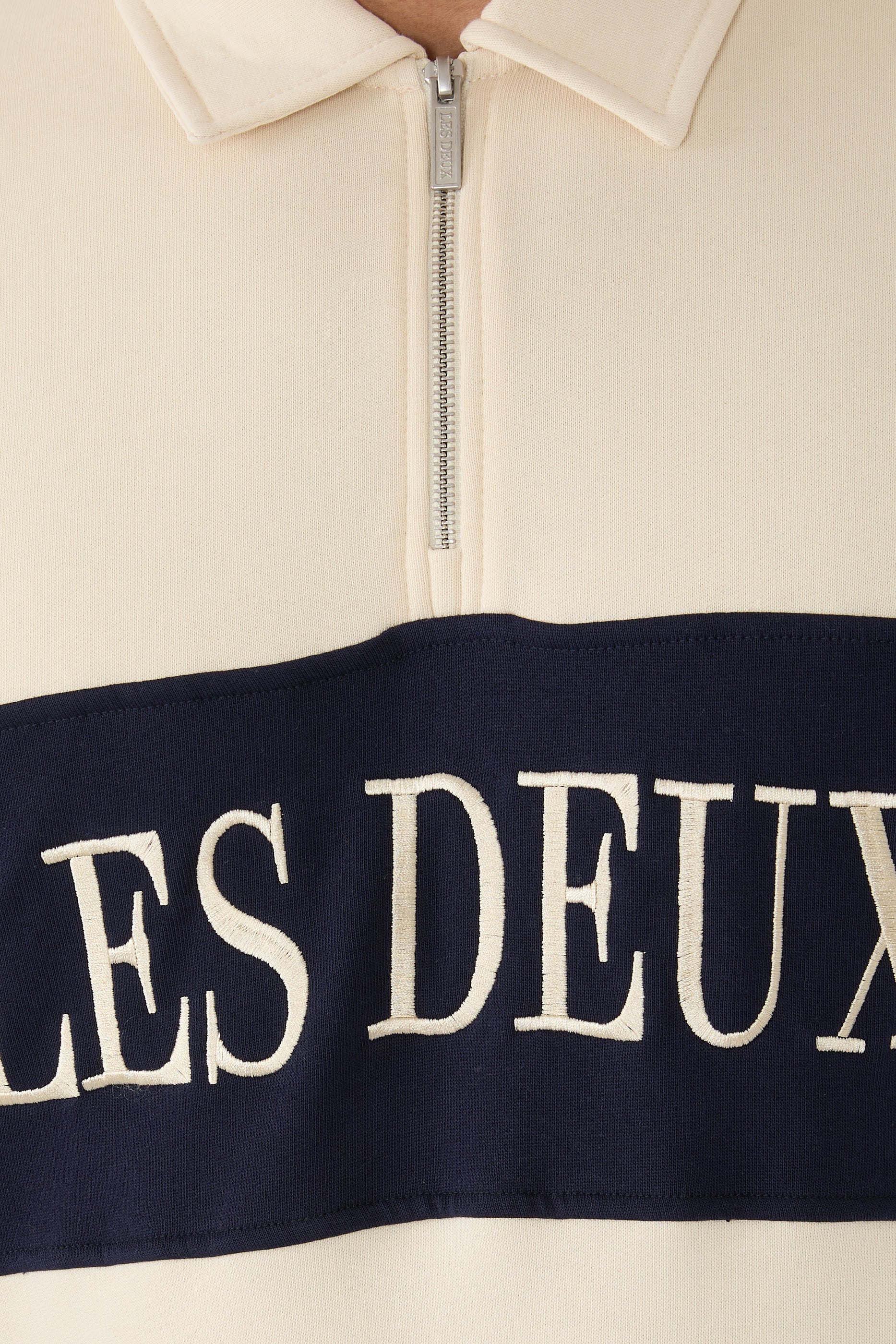 Zipper Rugby Sweatshirt