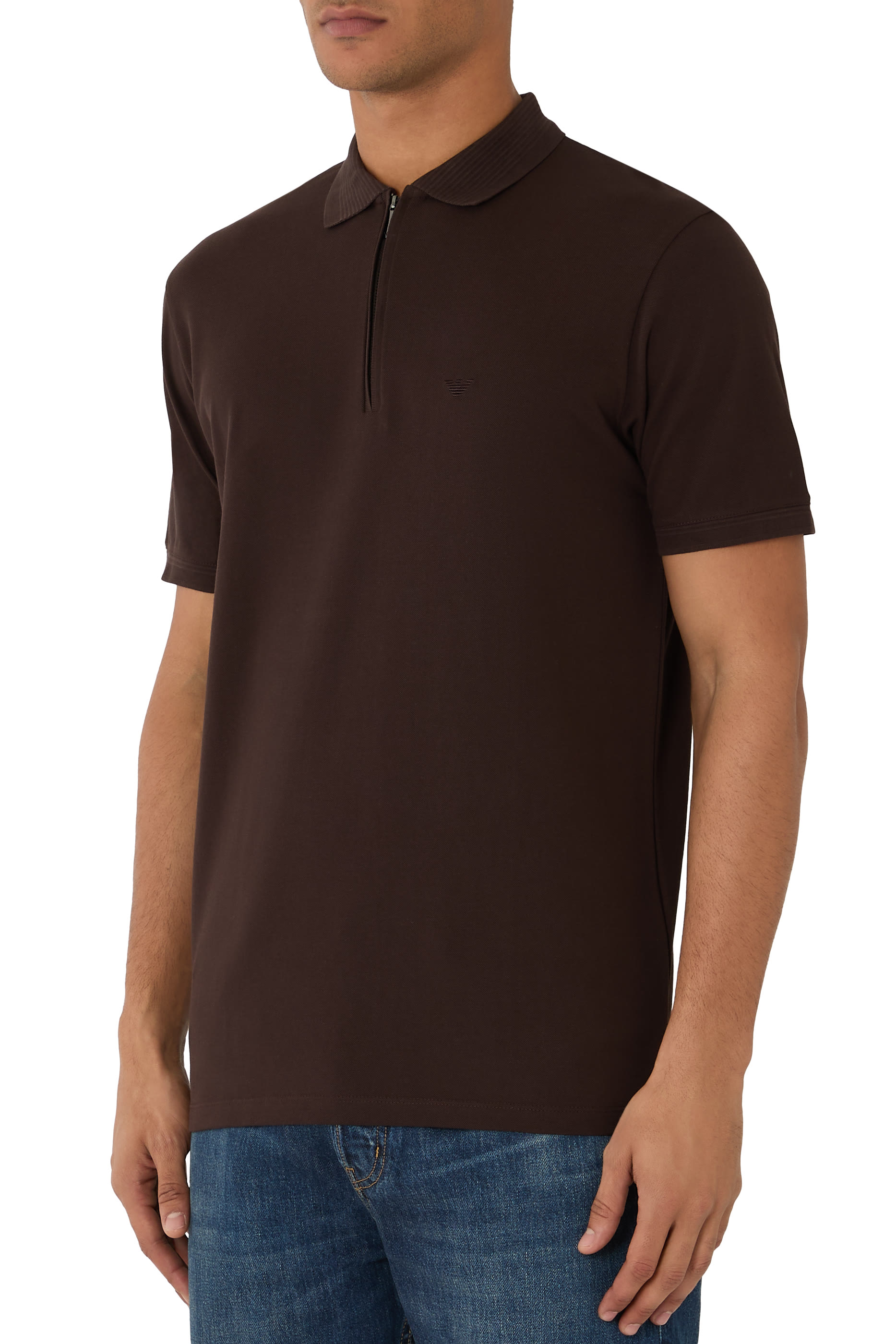 Partial Zip Polo Shirt