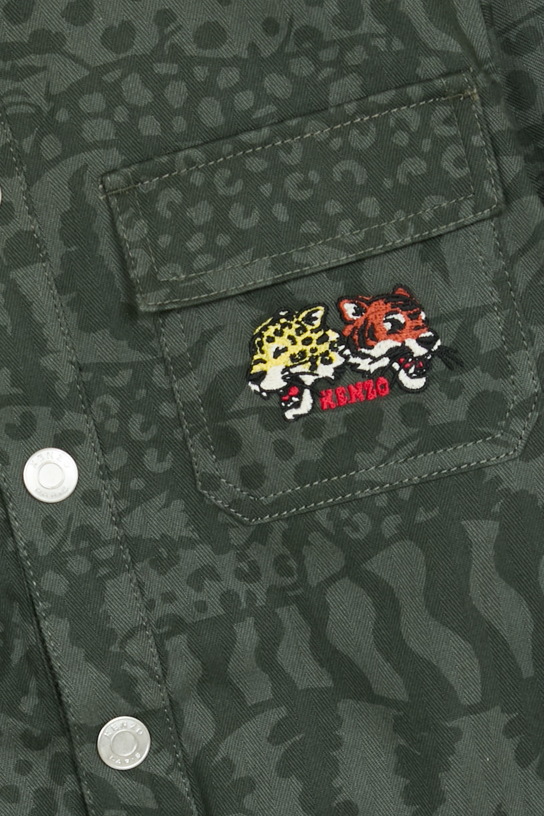 Kids All-Over Printed Shirt Jacket 