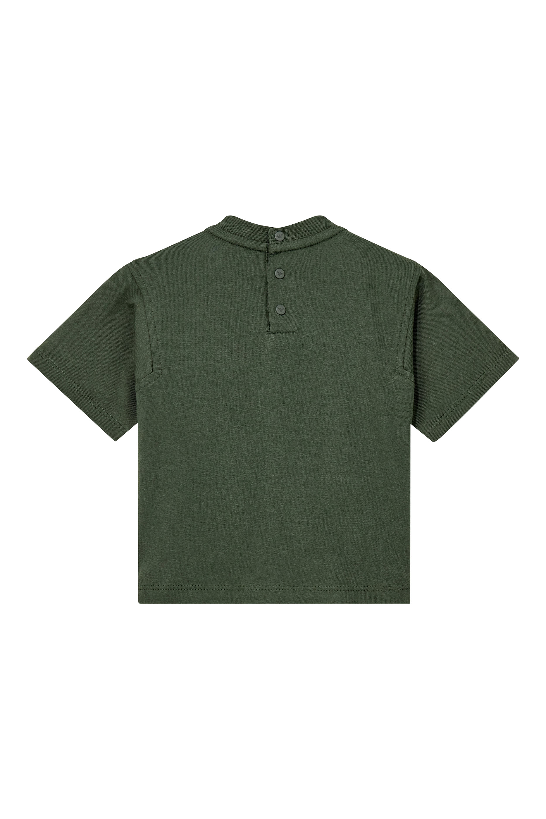 Kids Logo Back Button Closure T-Shirt