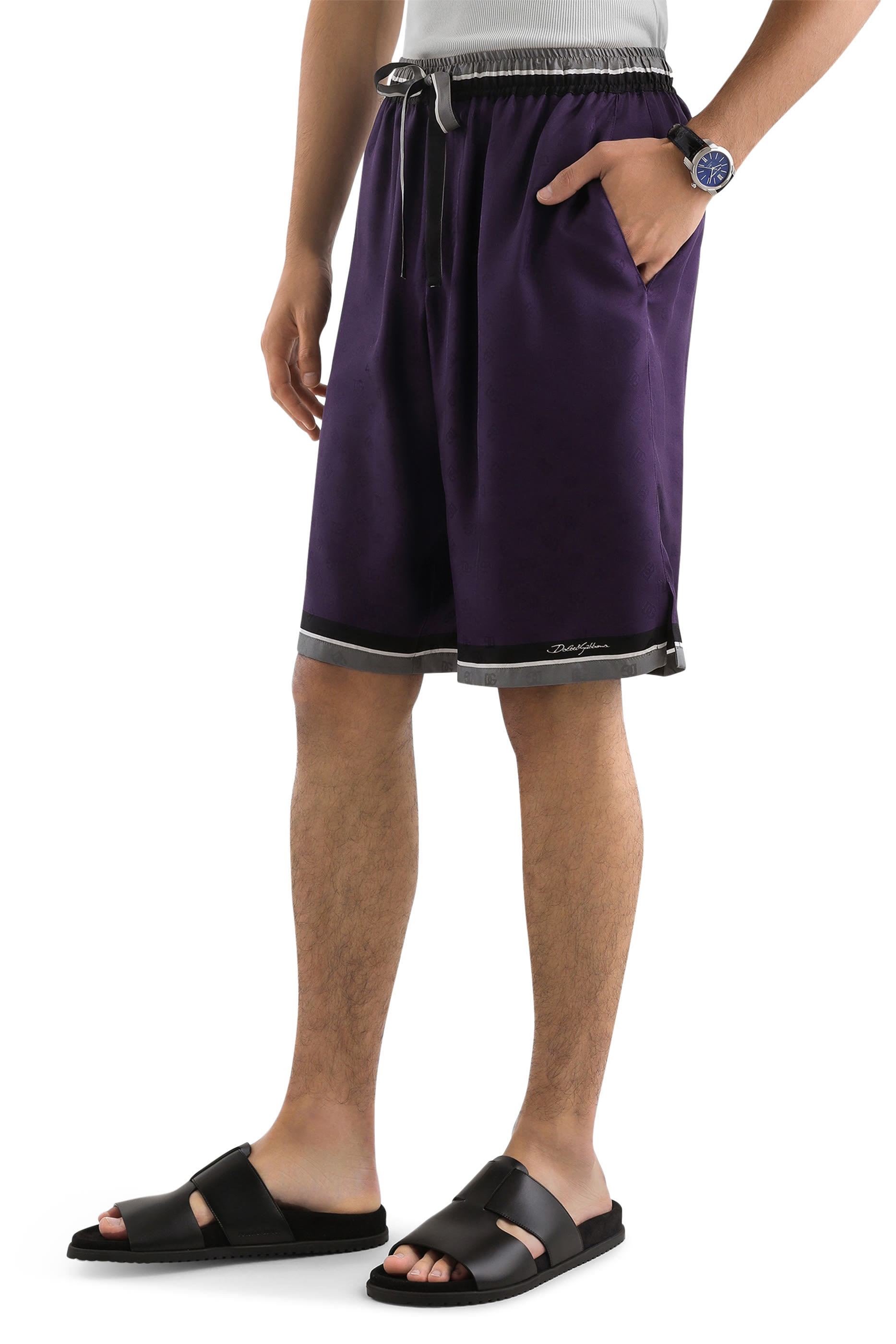 Logo Vanity Twill Bermuda Shorts