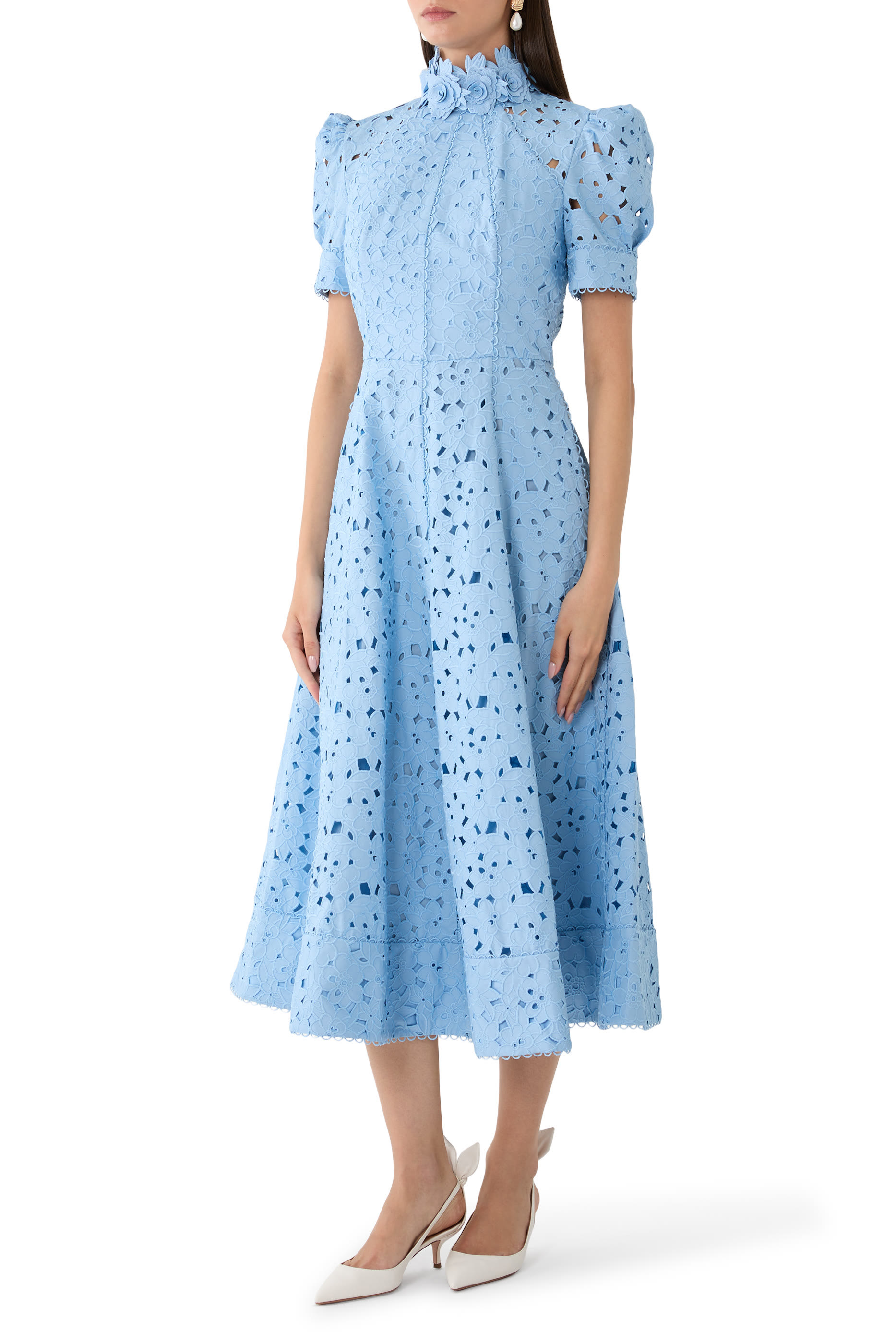 Kitsu Short Sleeve Midi Dress