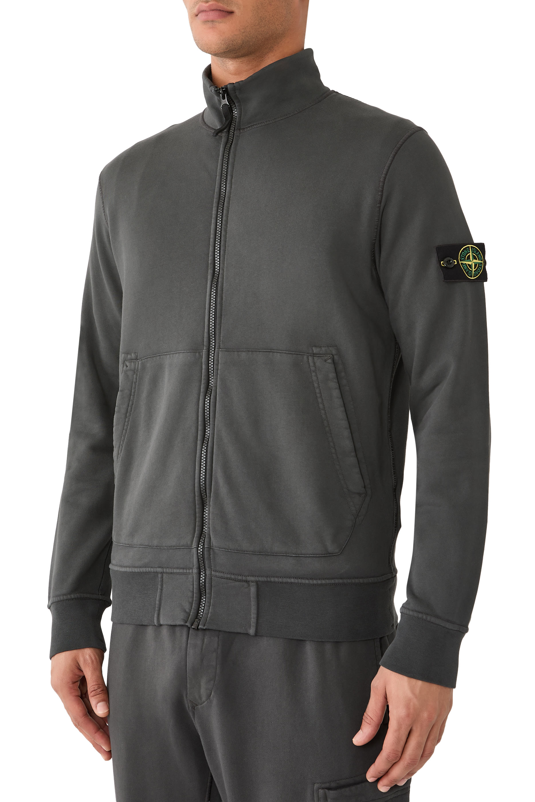 Organic Cotton Fleece Track Jacket