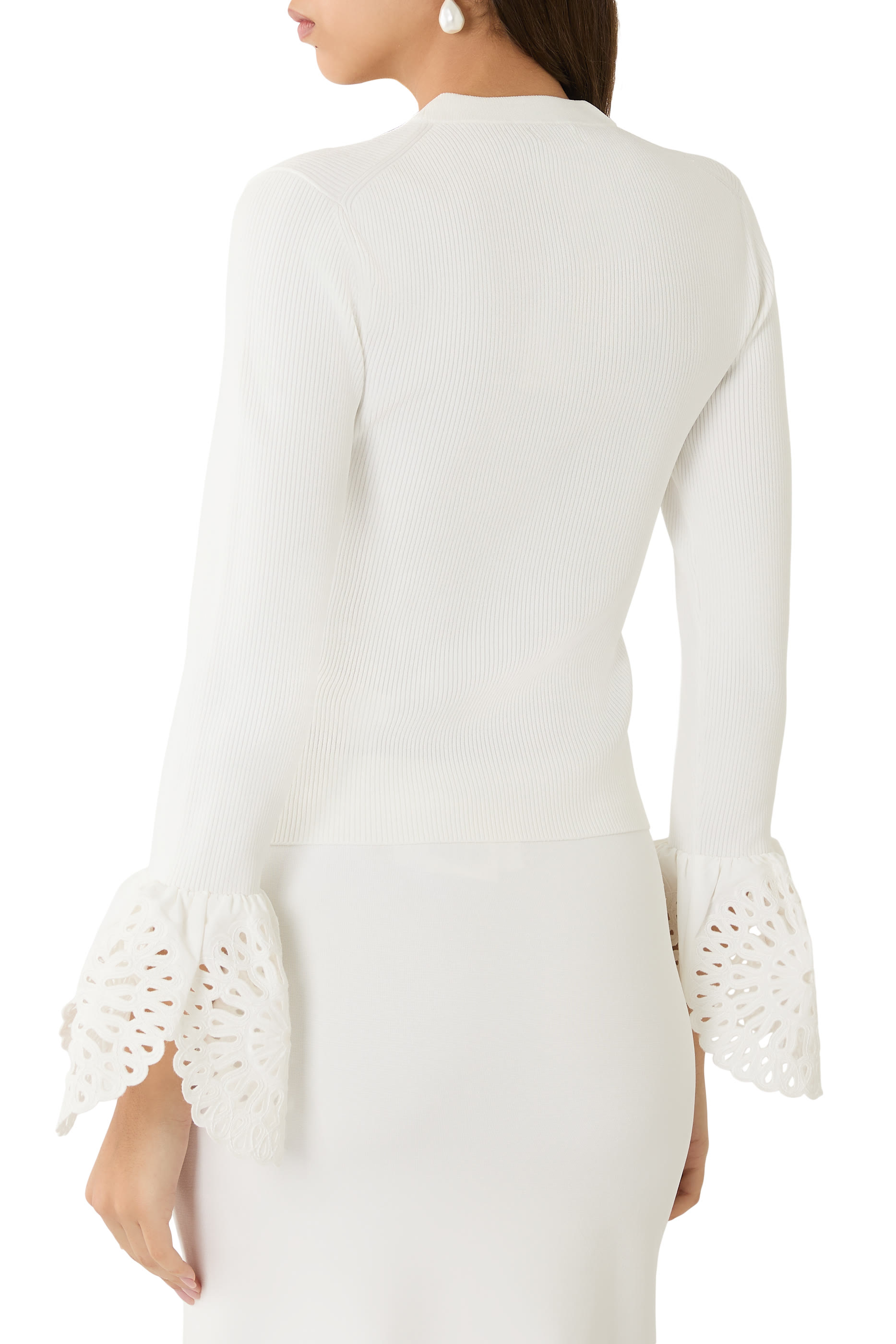 Elyse Embroidered Knit Top 