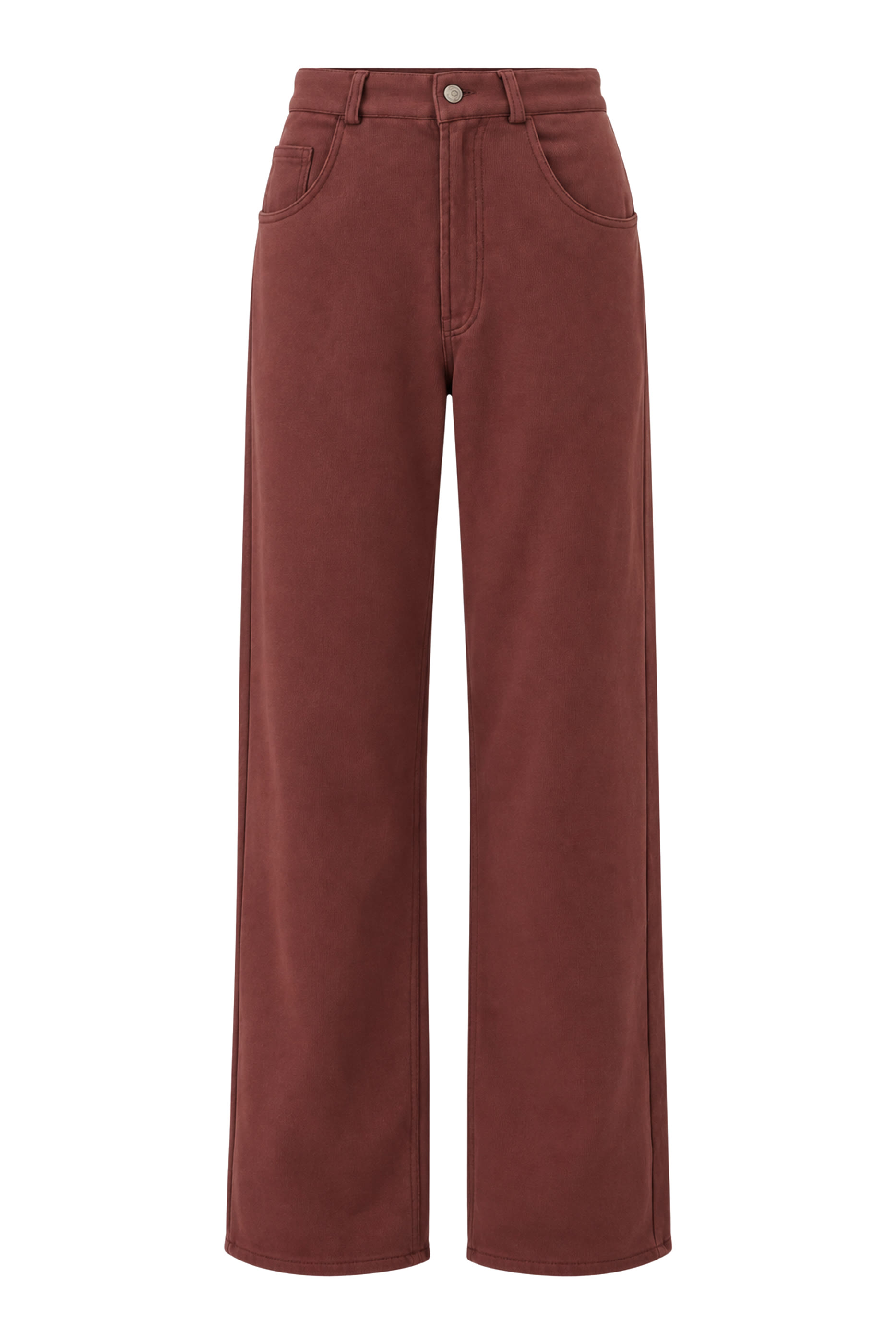 Raw-Edge Legs Trousers