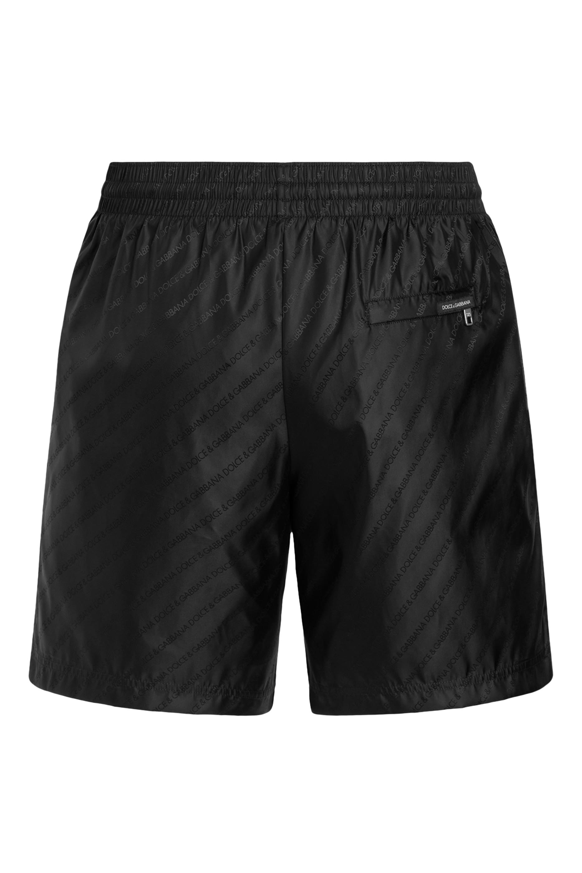  Medium Swim Boxer Shorts in Logo Jacquard 