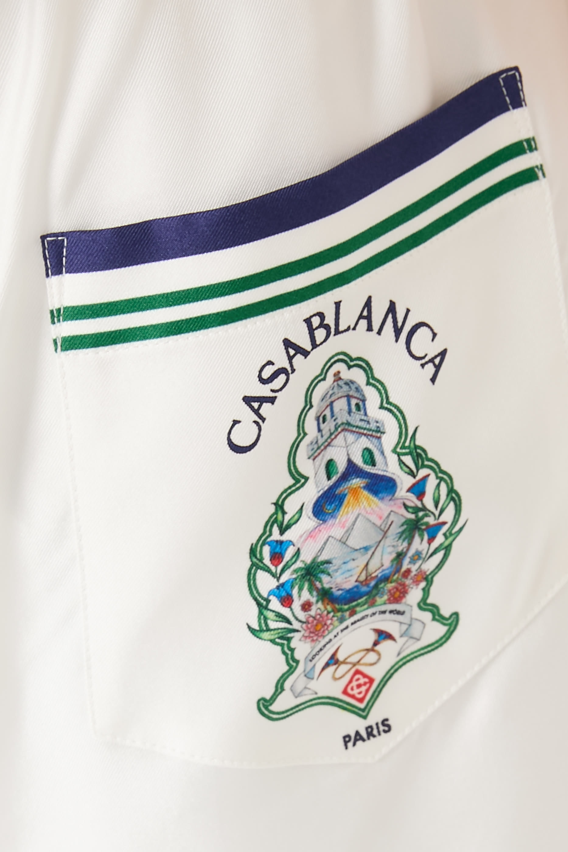 Hotel Emblem Silk Shorts