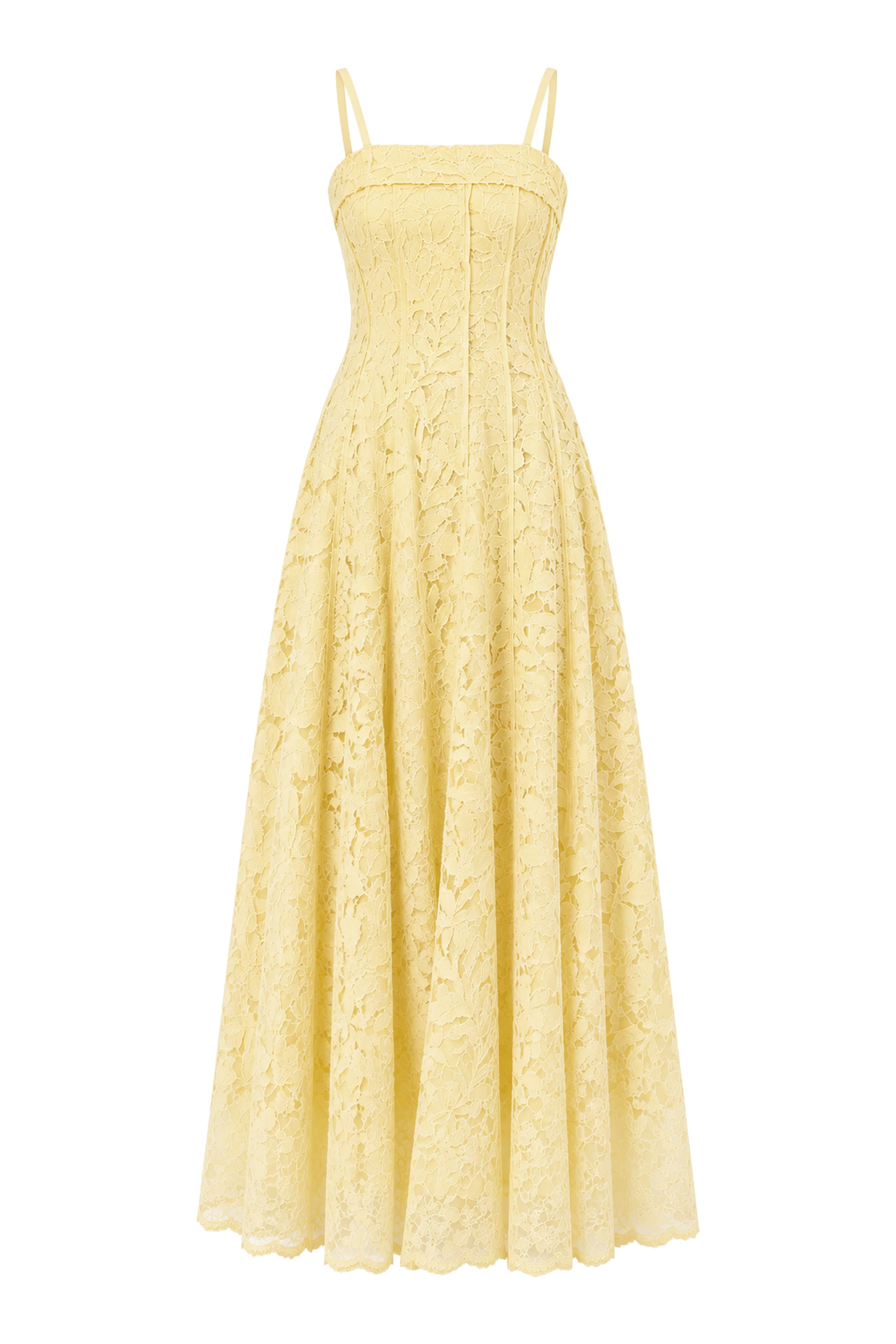 Imogen Lace Bustier Midi Dress