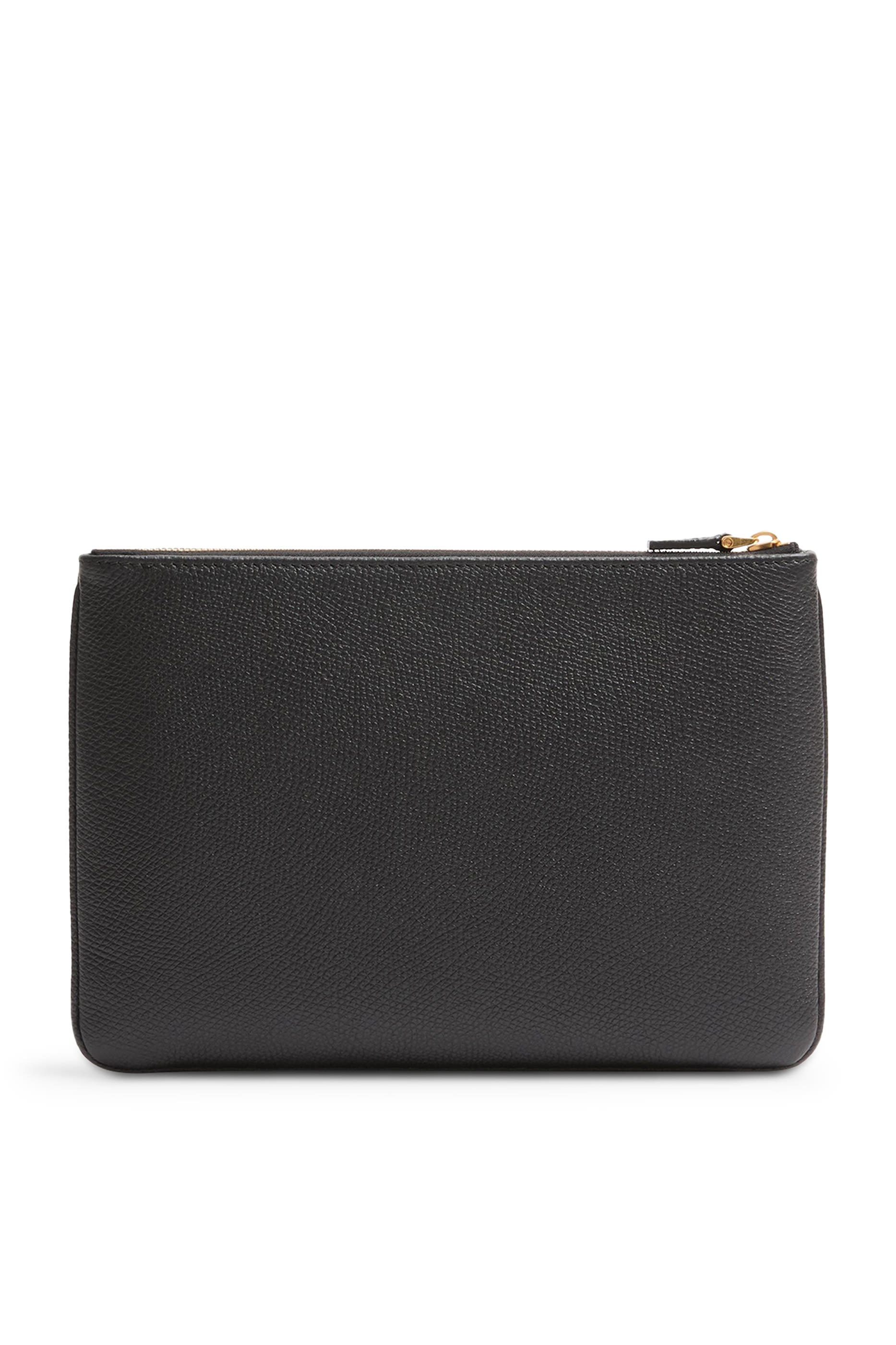 VLogo Signature Grainy Calfskin Clutch Bag