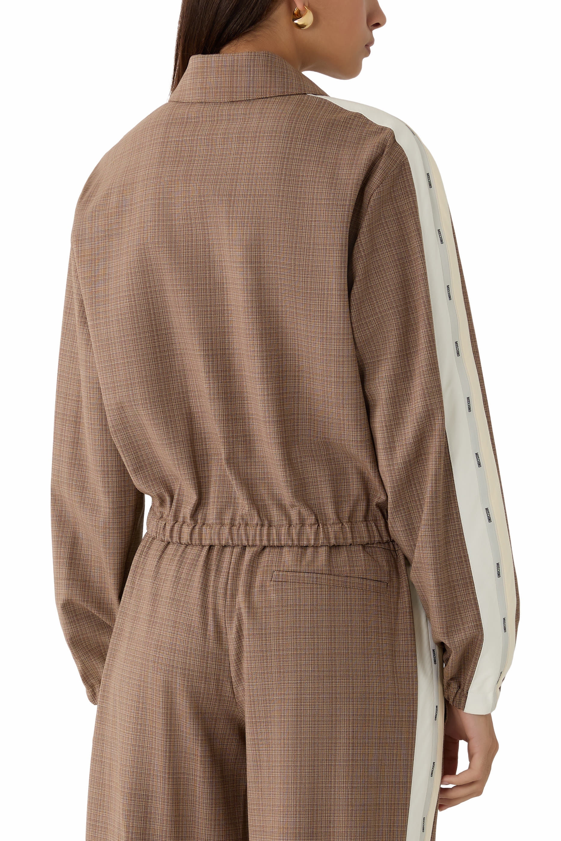 Logo Tape Checked Jacket