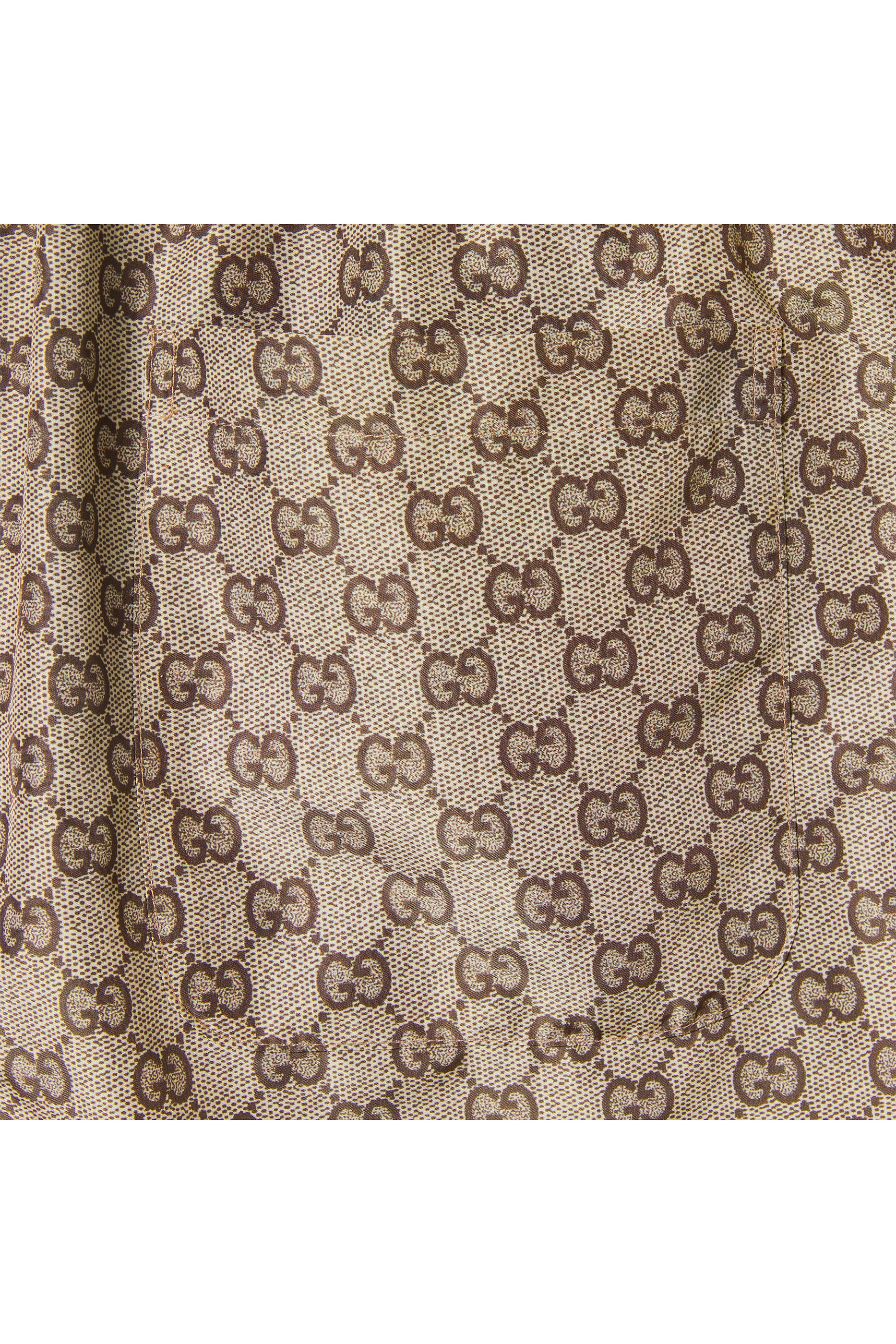 All-Over GG Print Nylon Swim Shorts