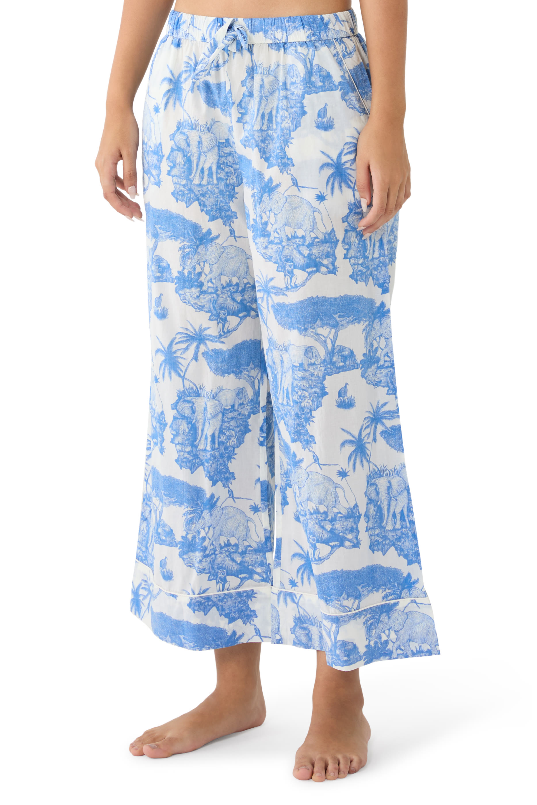 Jaguar Boxy Shirt and Wide-Leg Trousers Set