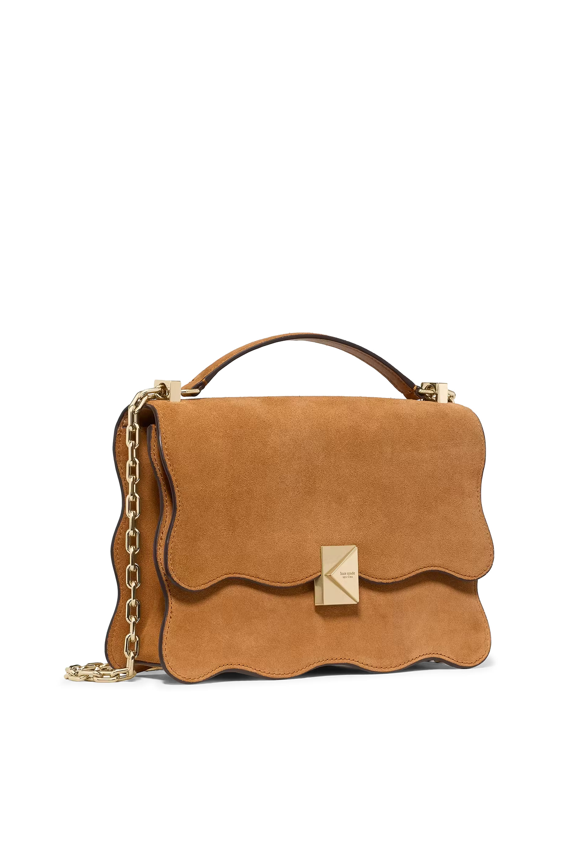 Deco Wavy Chain Shoulder Bag