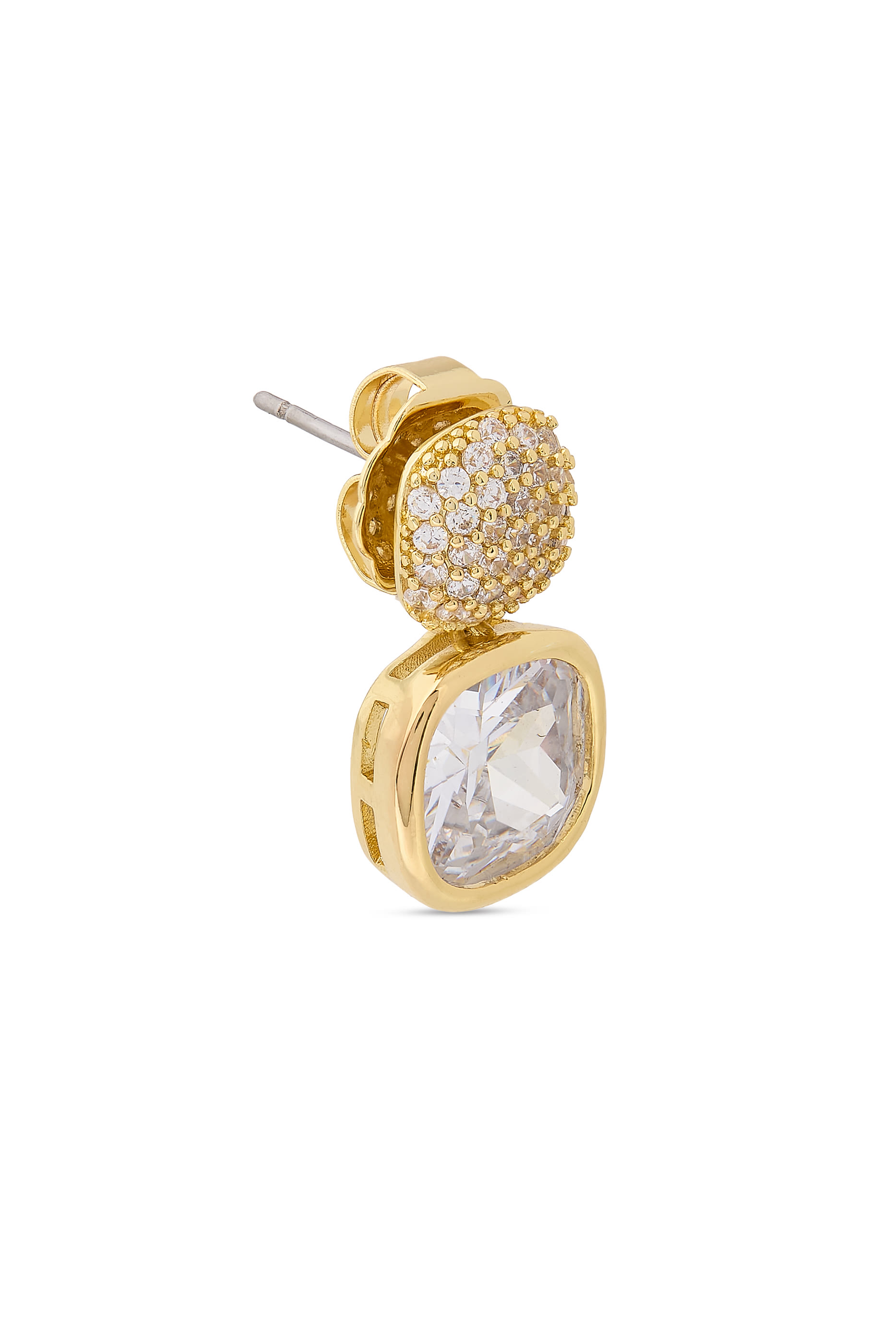 Pave Top Earrings