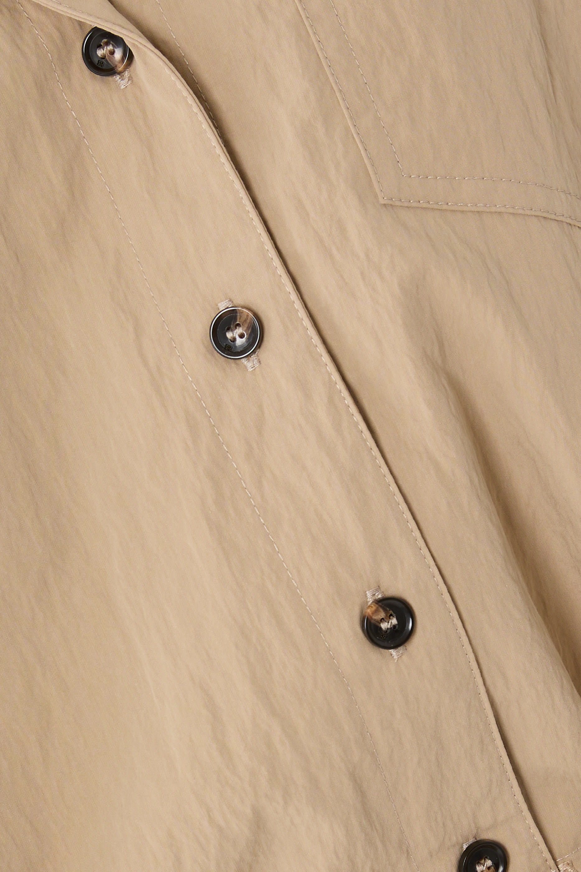 Washed Cotton Cropped Bowling Shirt