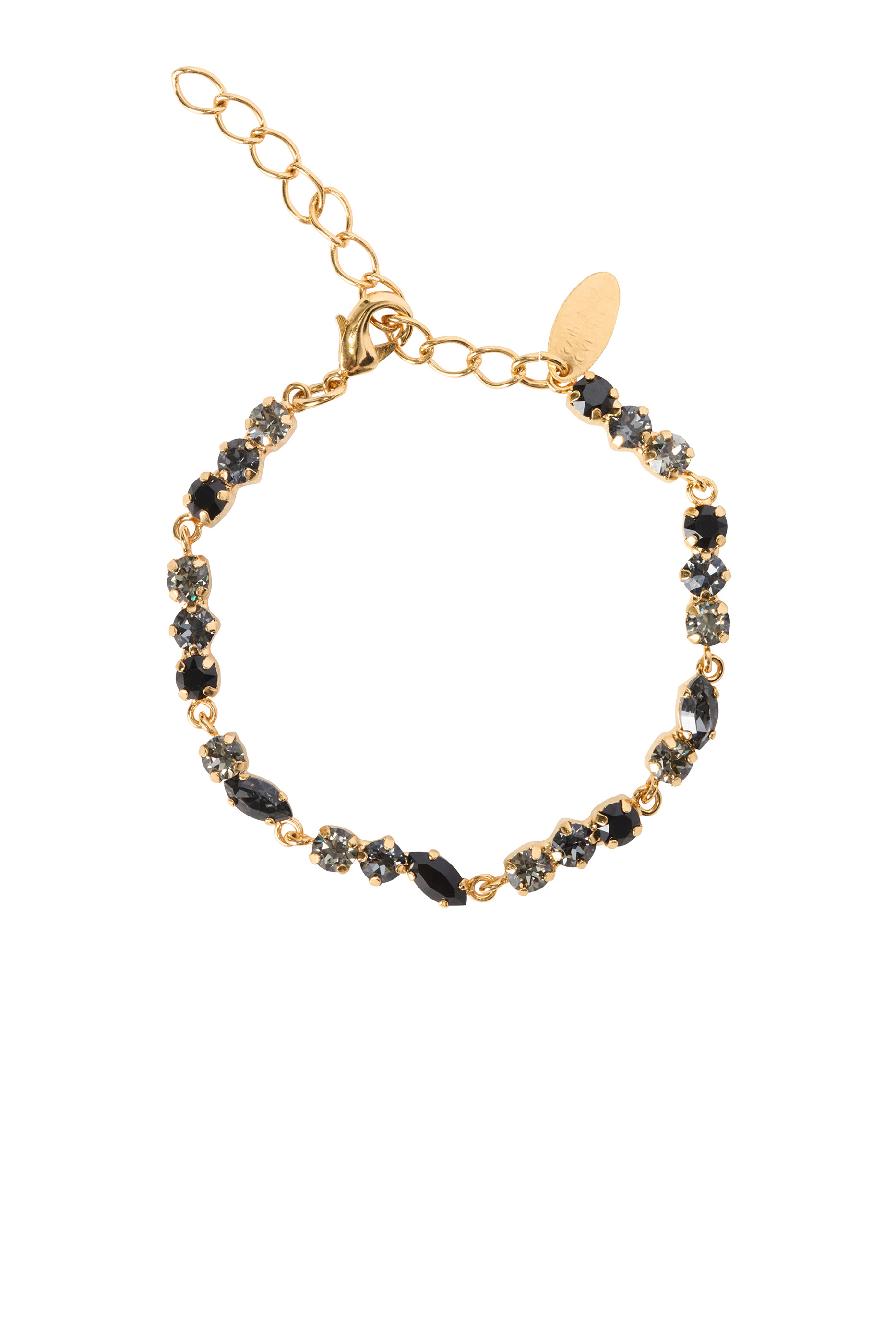 Alelia Bracelet, 18K Gold-Plated Brass & Swarovski® Crystals