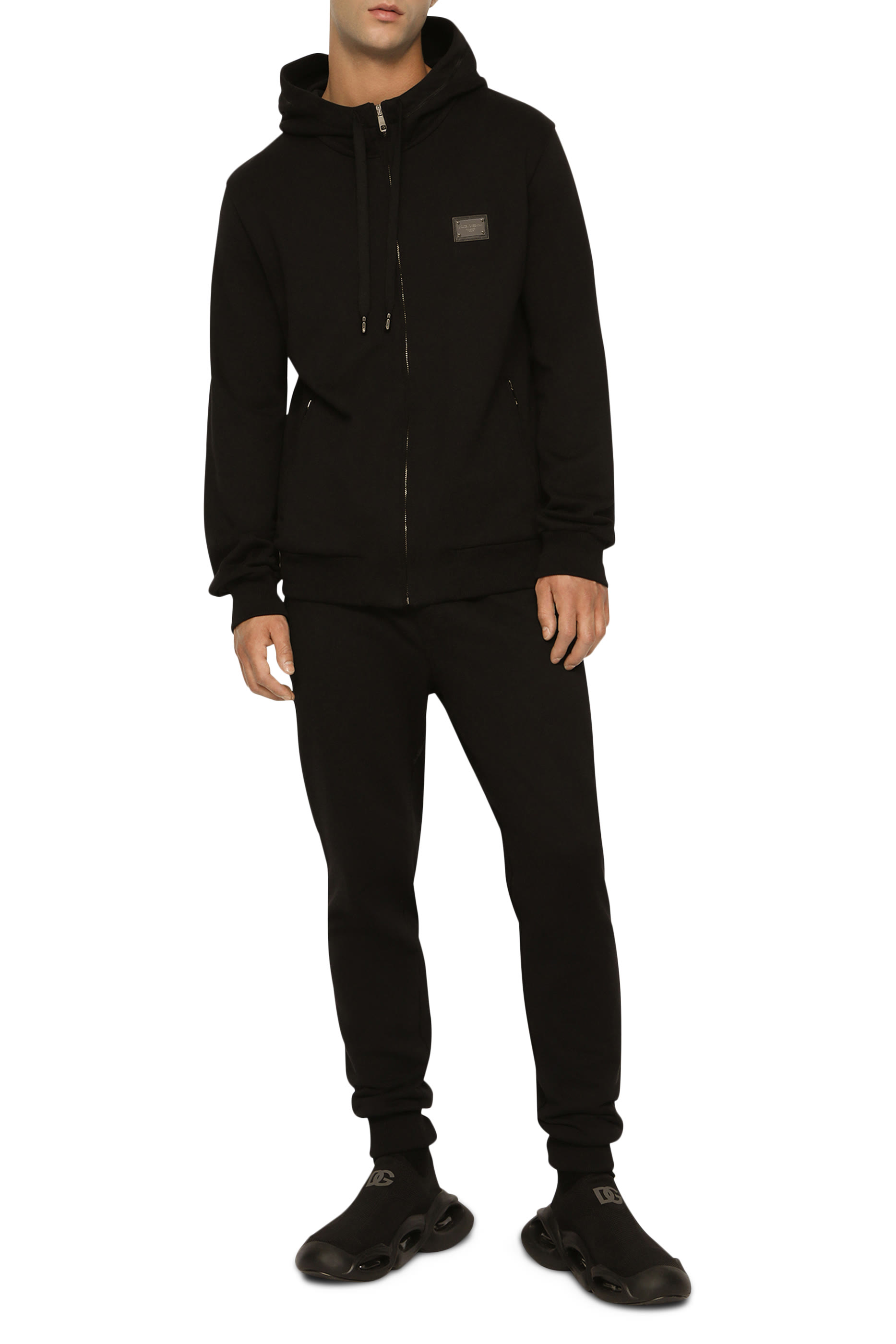  Jersey Zip-Up Hoodie