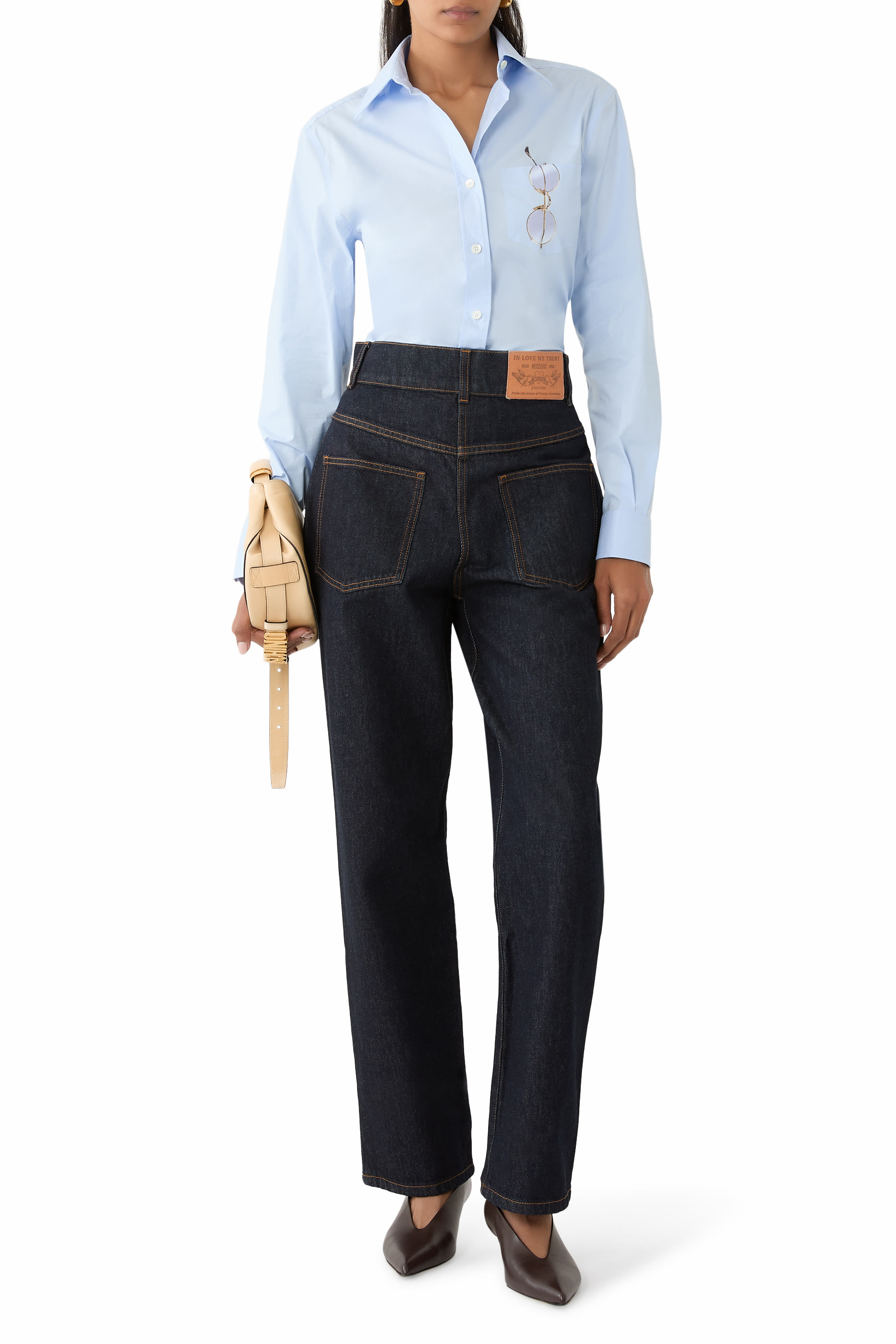  Denim Straight Leg Jeans