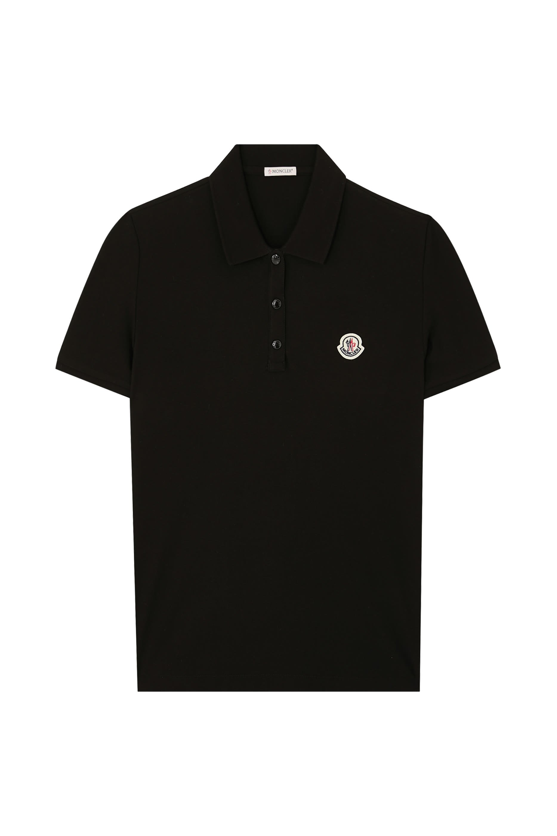 Logo Patch Cotton Piquet Polo Shirt