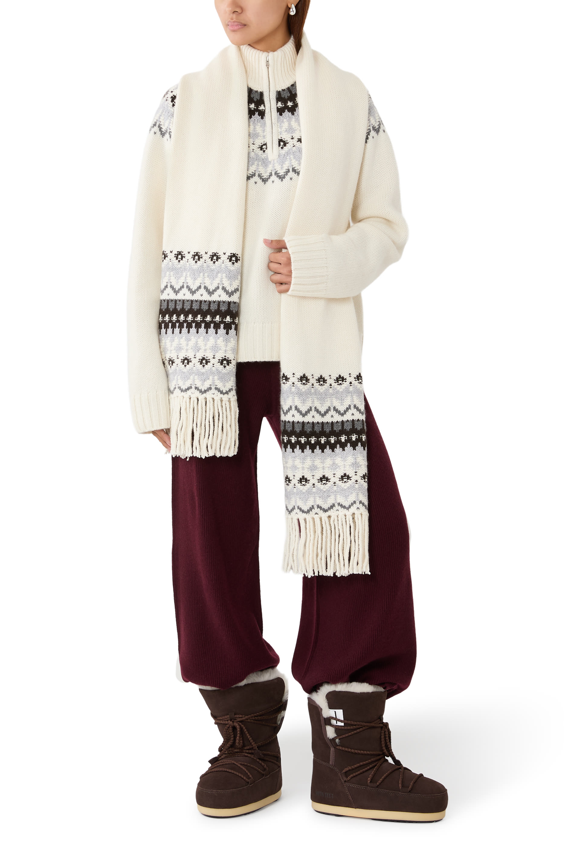 Frostine Fringed Scarf