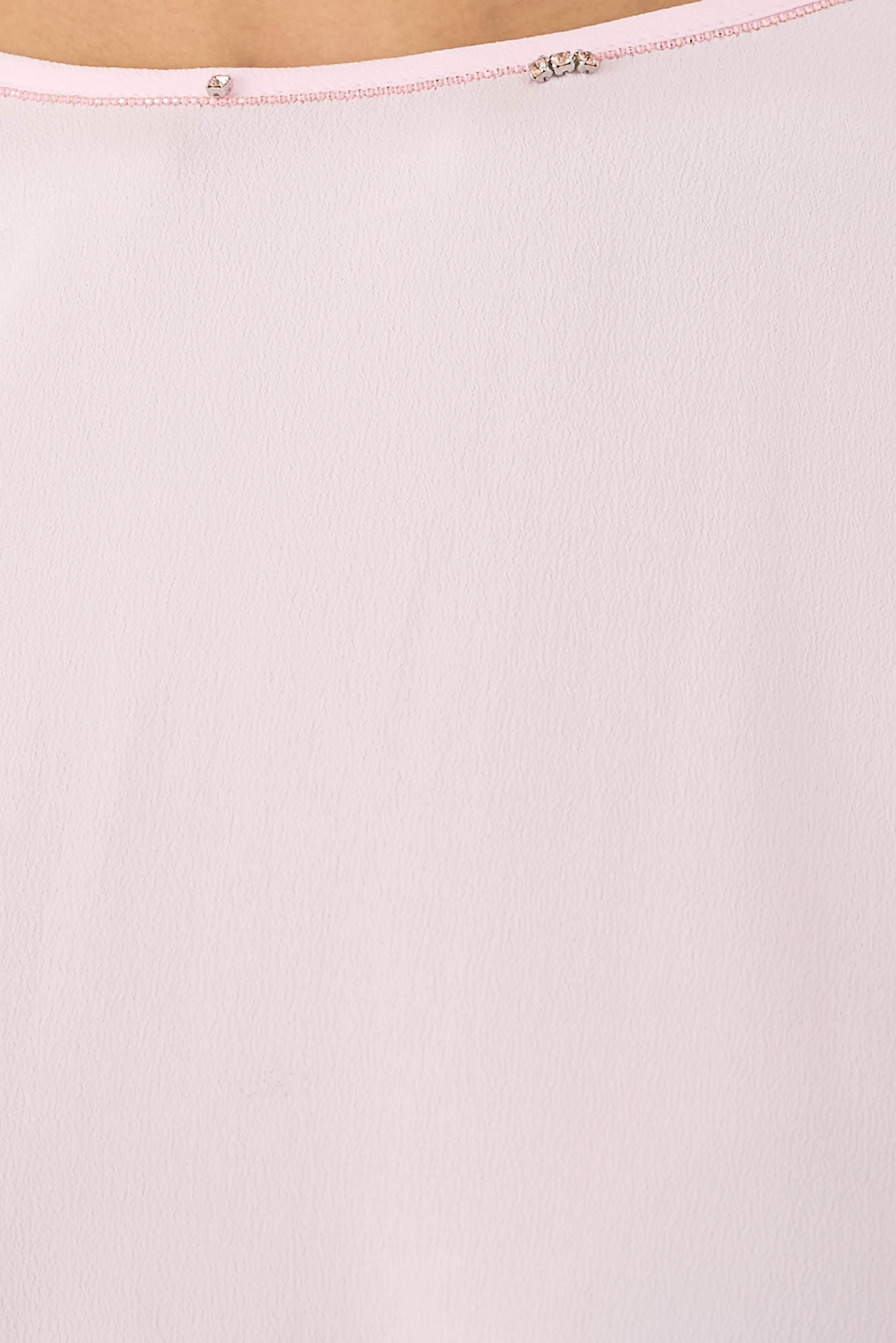  Beaded-Trim Crewneck Top 