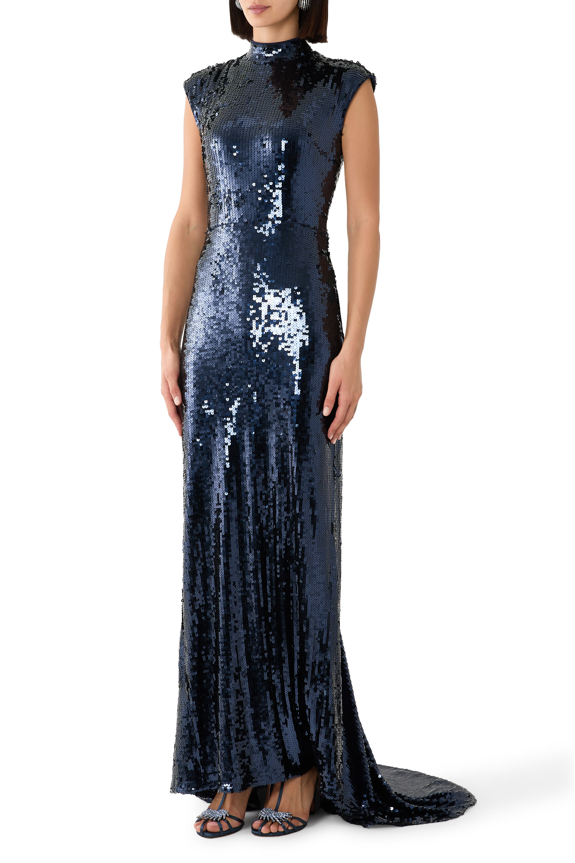 Sequins Cap Sleeve Dress