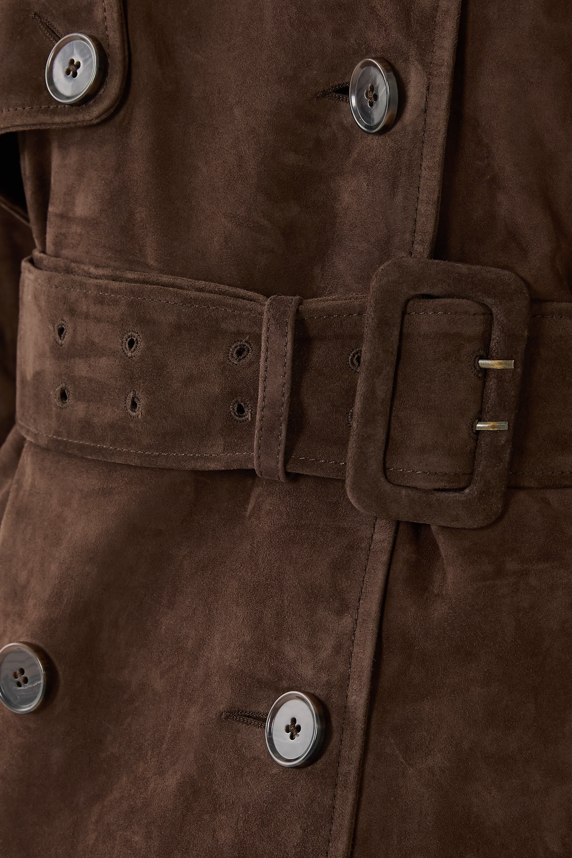Benedict Suede Trenchcoat 