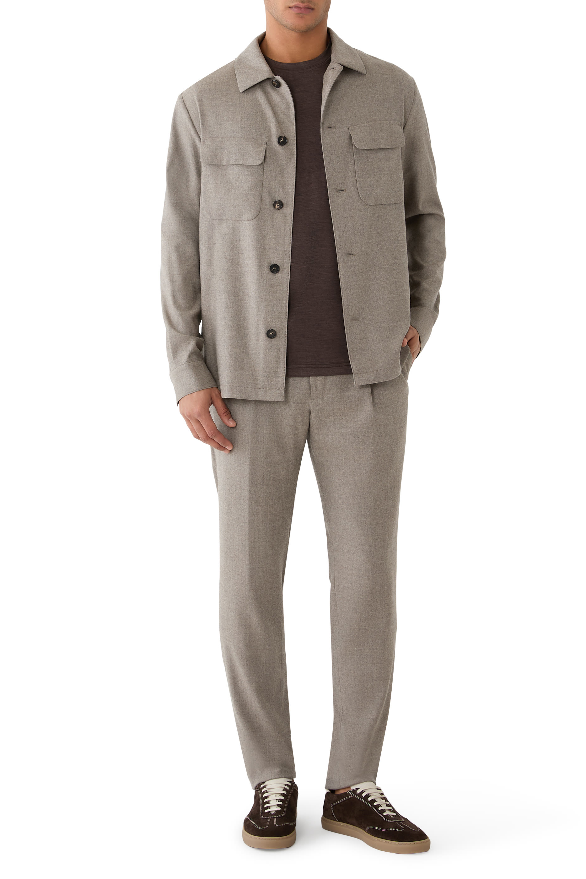 Incotex Tapered Pleated Trousers