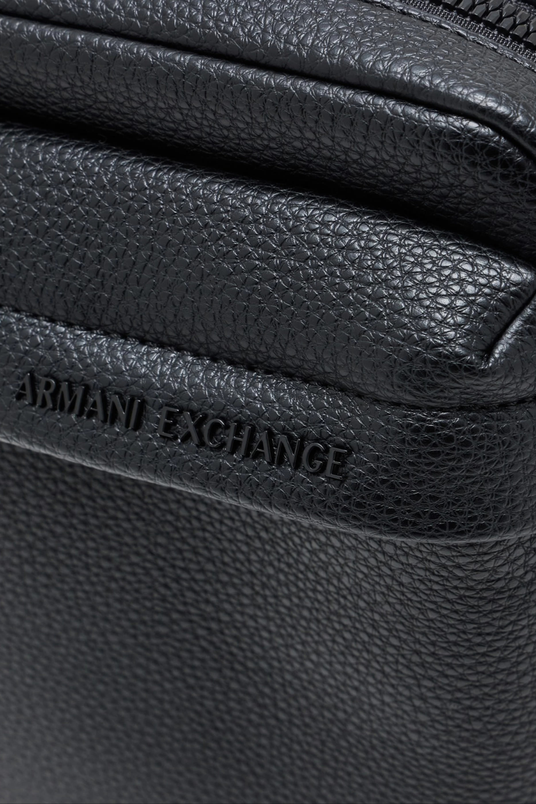 Embossed Logo Textured Crossbody Bag