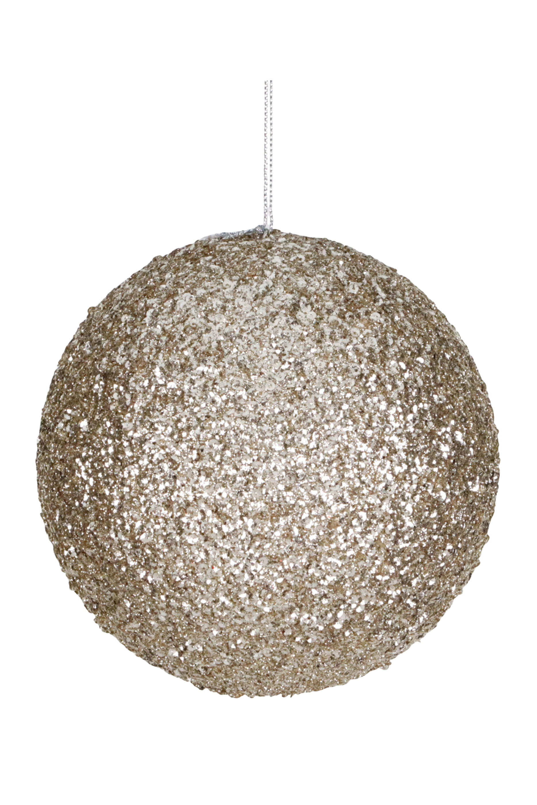 Sequin Glitter Covered Ball Ornament