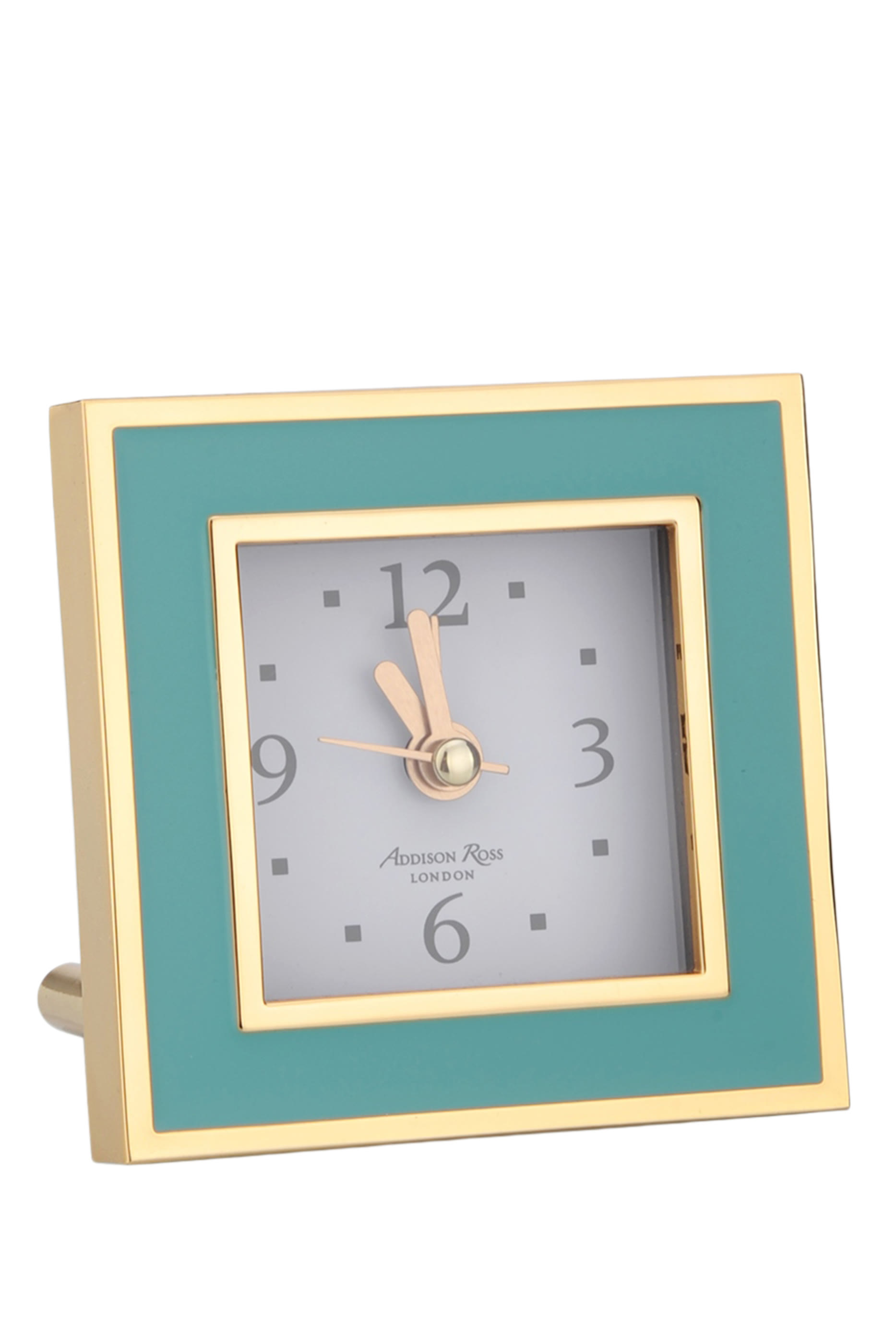 Gold Square Silent Alarm Clock