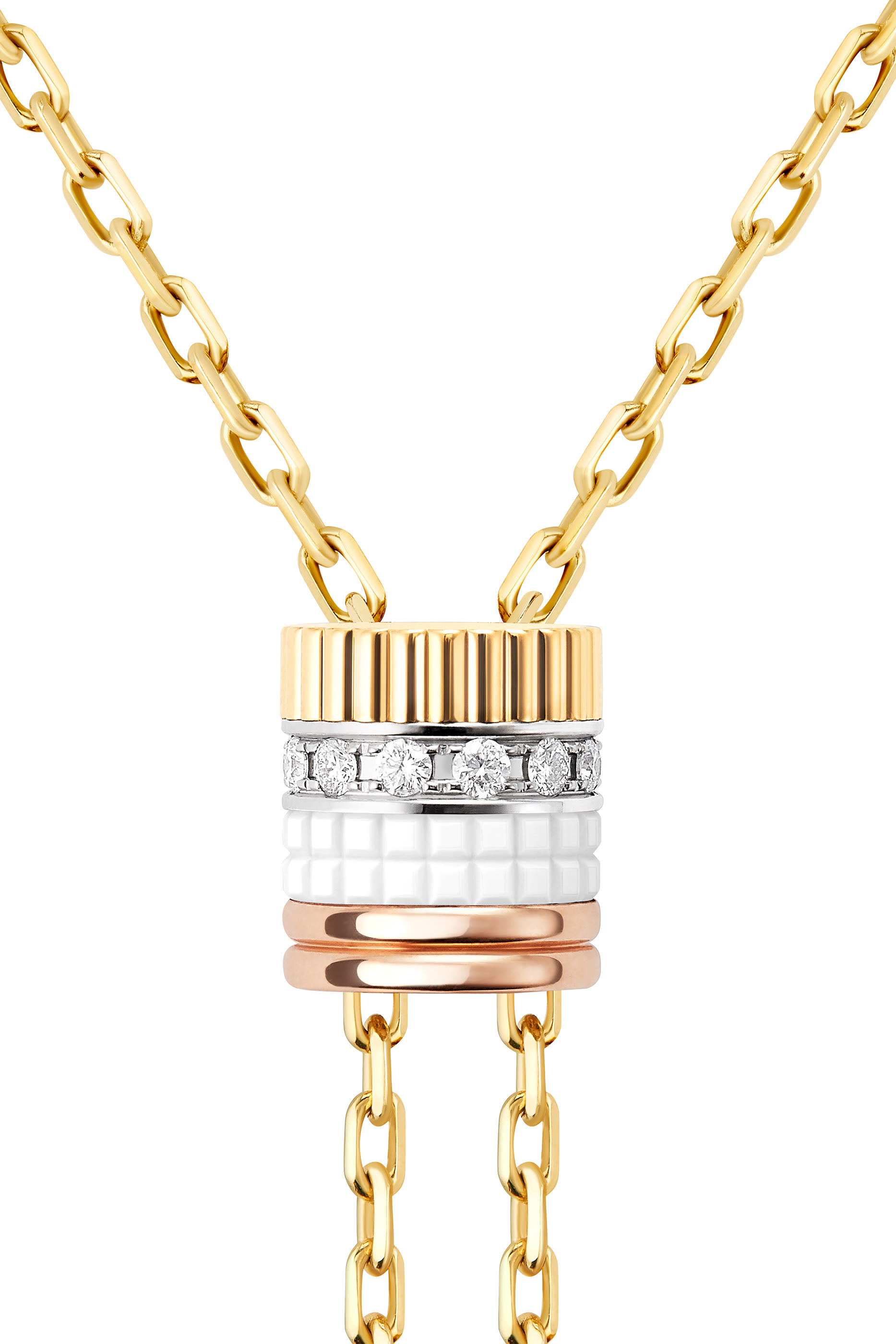 Quatre White Edition Tie Necklace