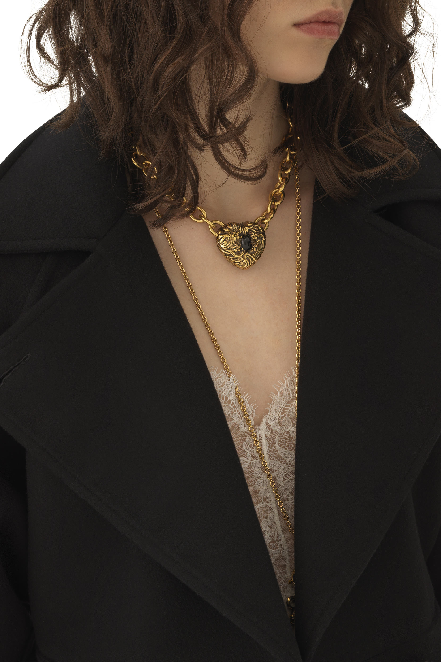 Cropped Coat in Double-Face Wool