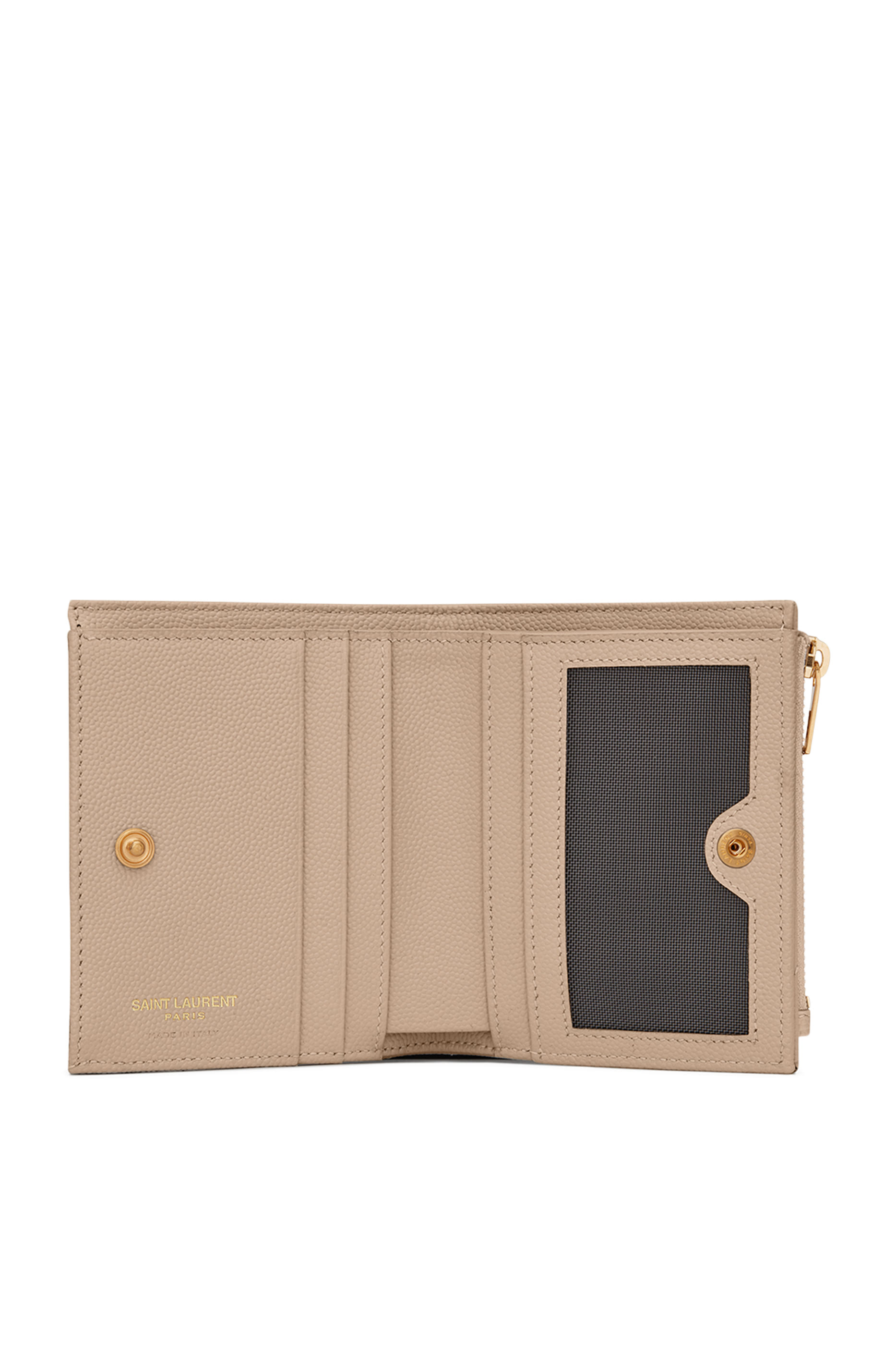  Cassandre Matelasse Bi-Fold Wallet in Grain De Poudre Leather