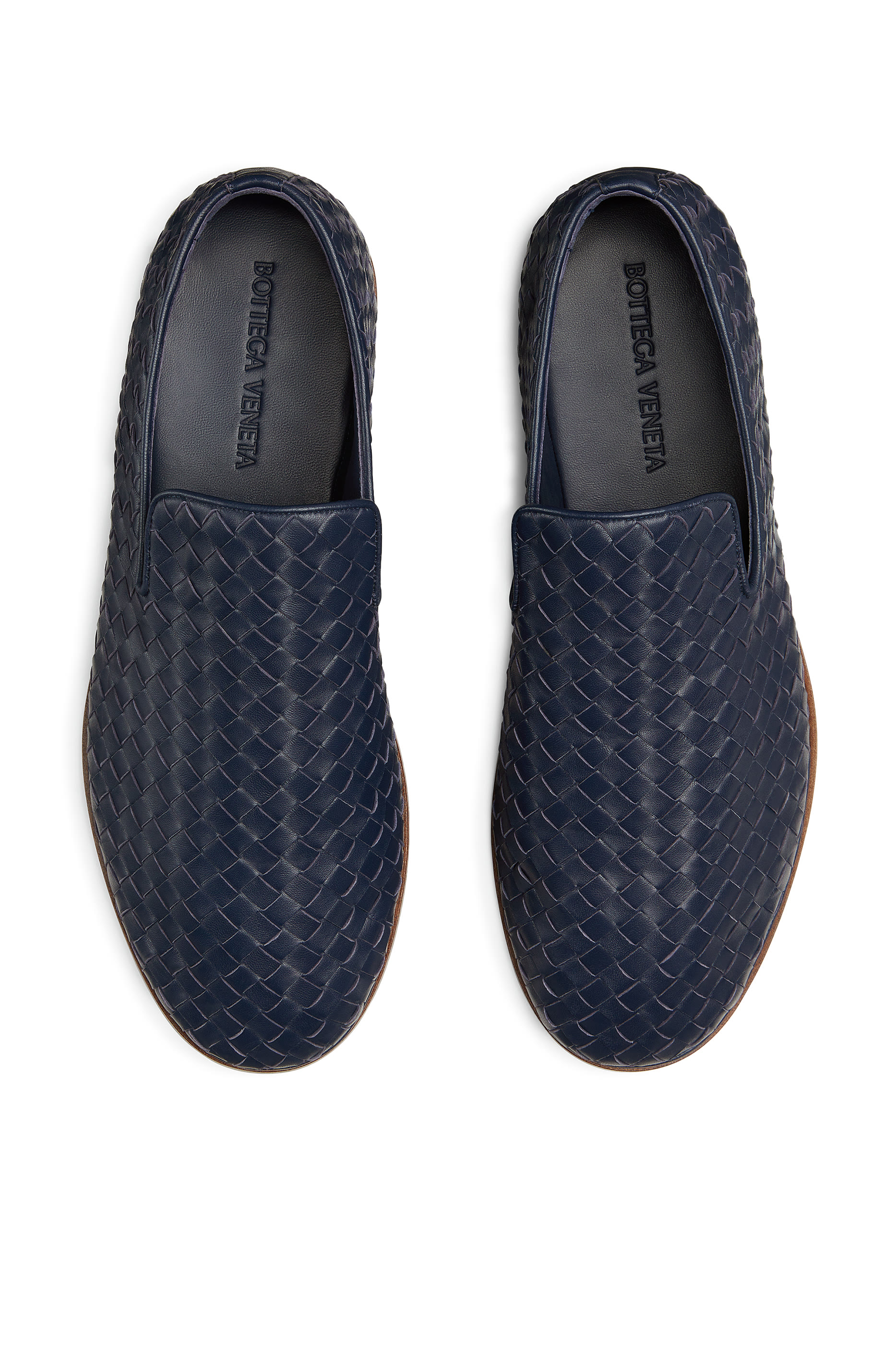 Intrecciato Leather Slippers
