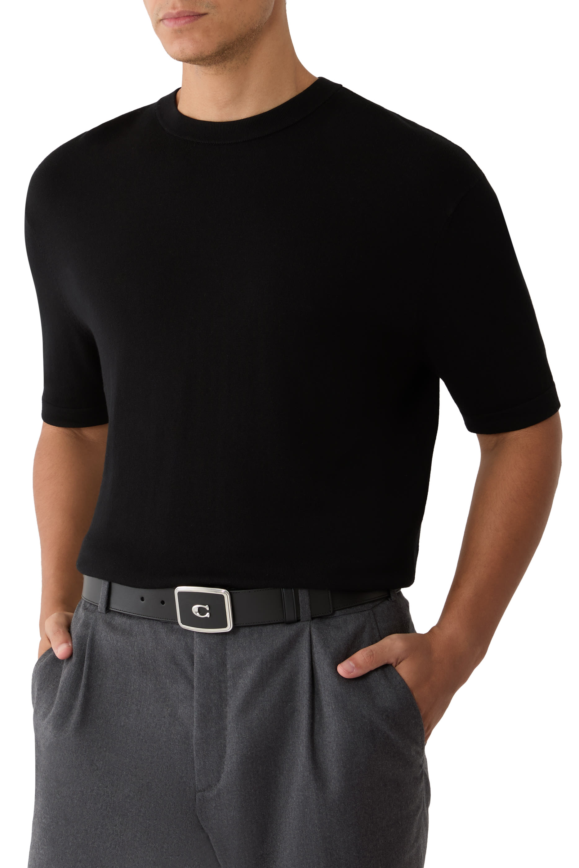  Signature Plaque Buckle Belt