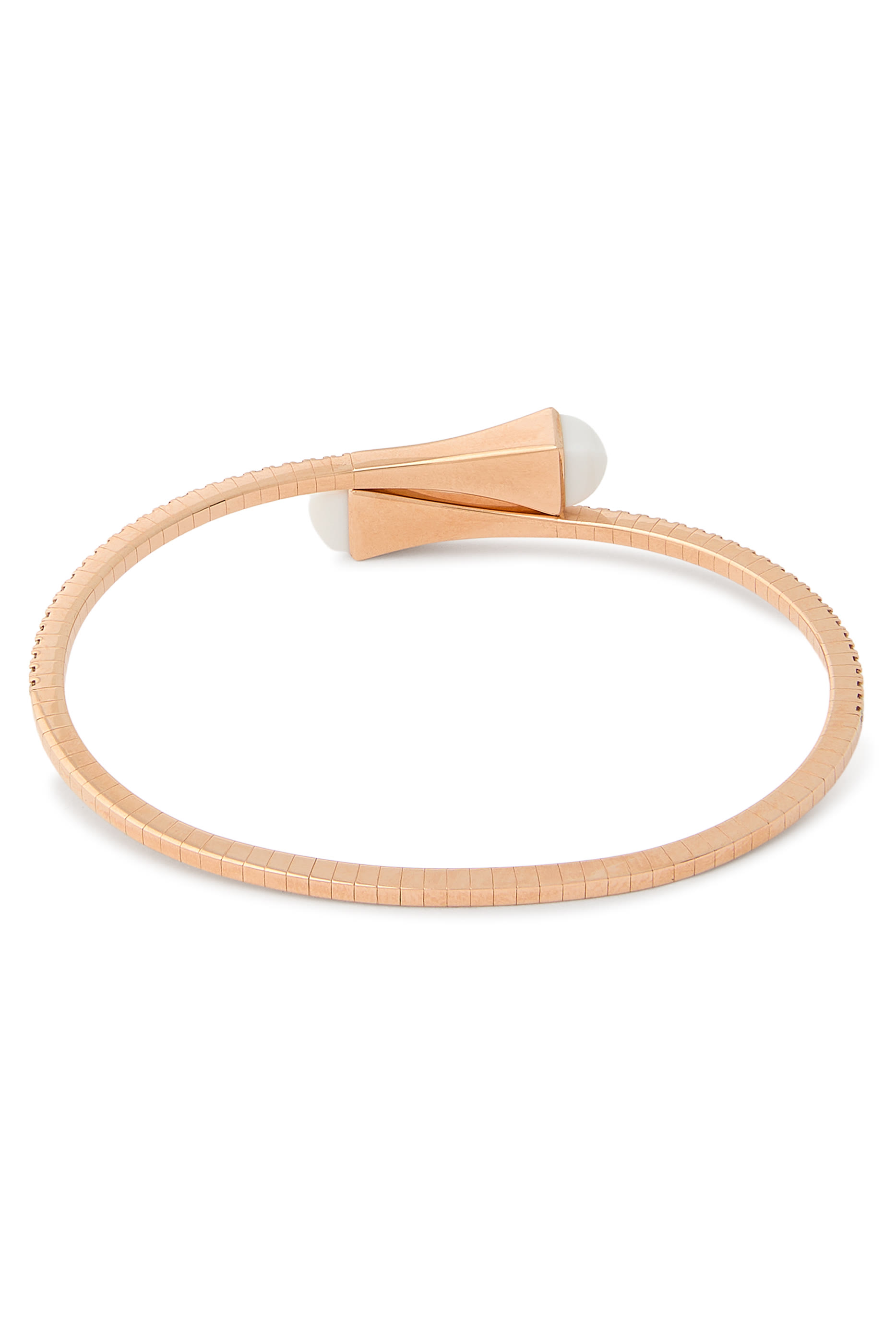Cleo Slim Slip-On Bracelet, 18k Rose Gold & Diamonds