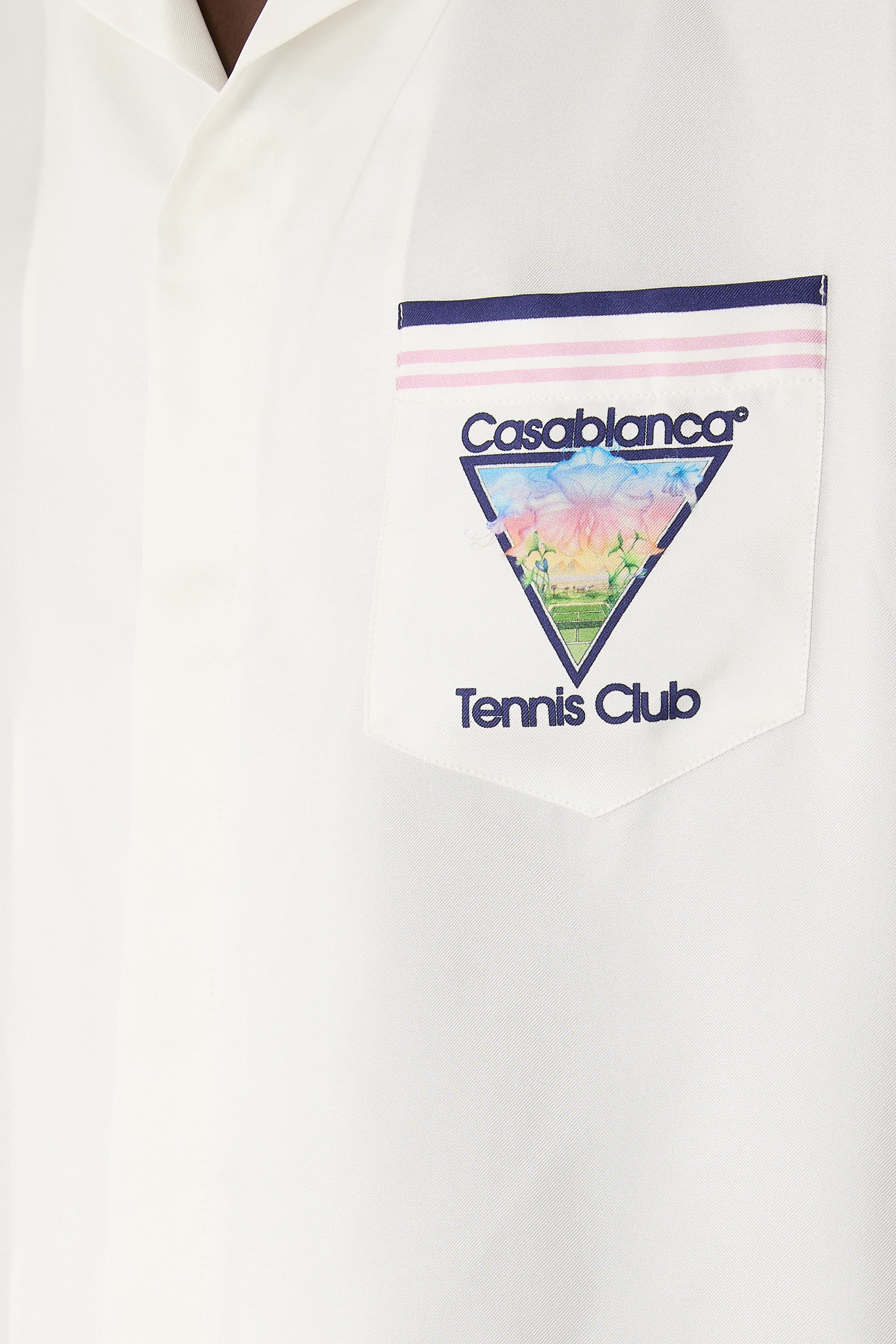 Radiating Monogram Silk Shirt