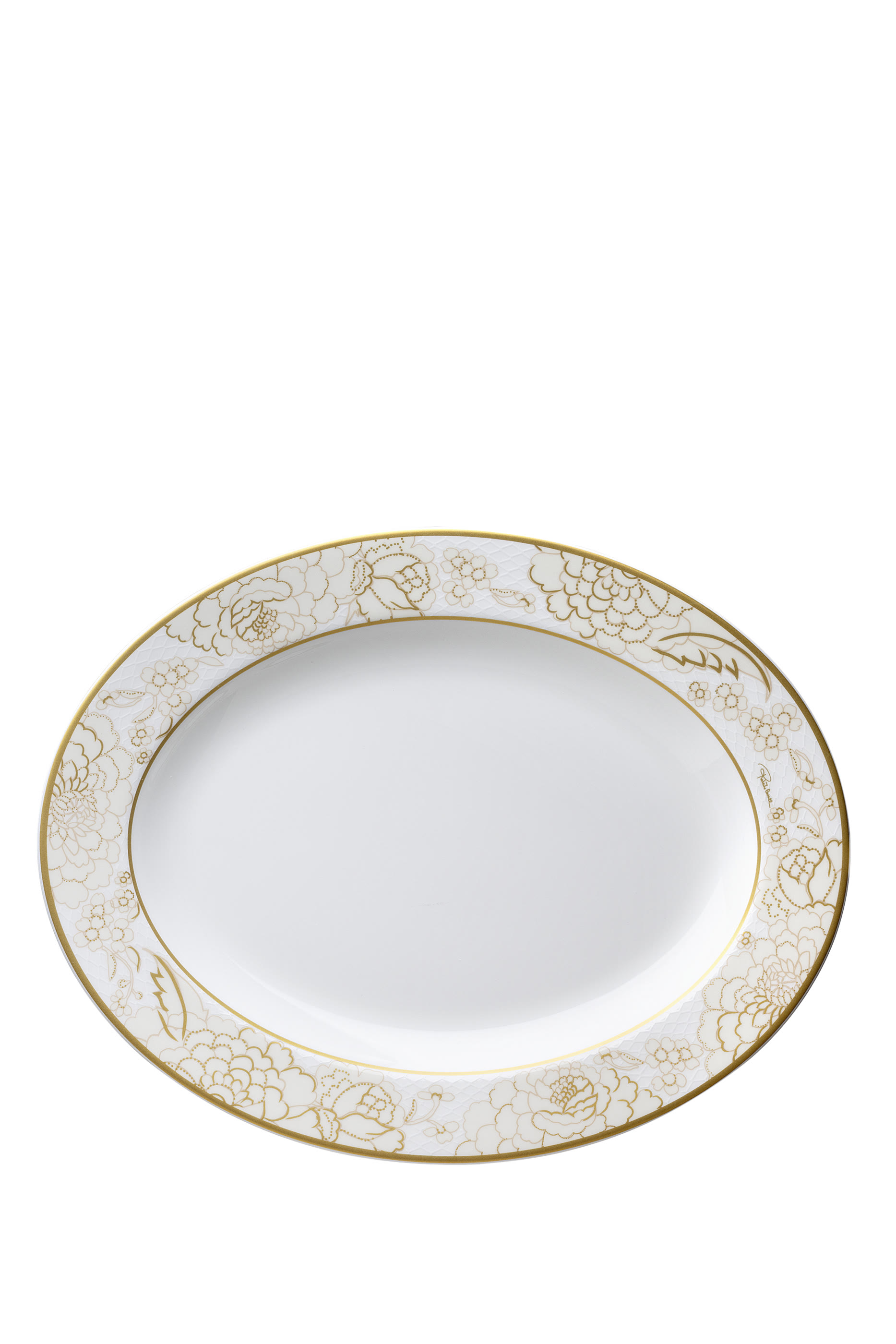 Blooming Roses Oval Dish