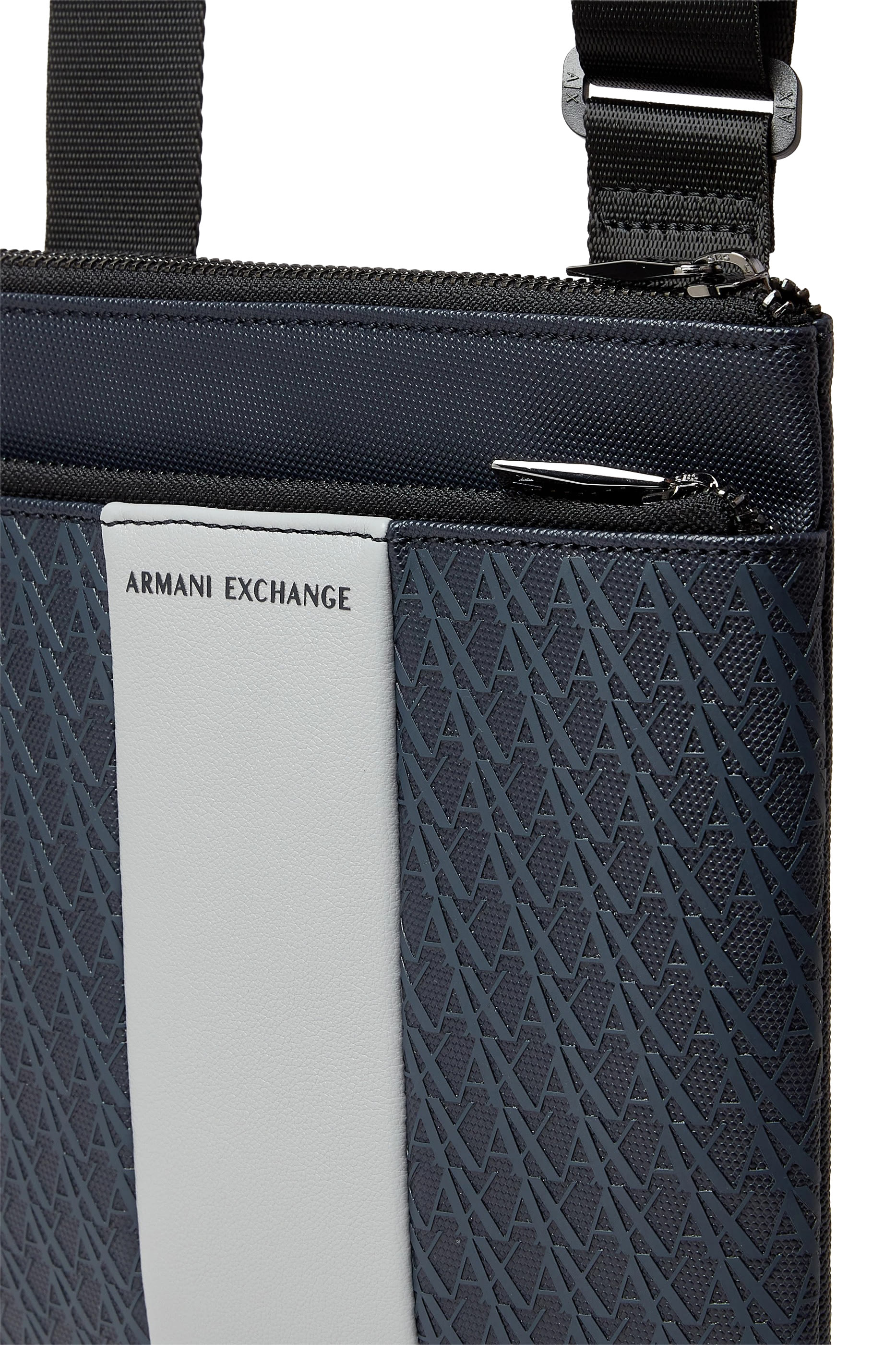 Logo Flat Crossbody Messenger Bag